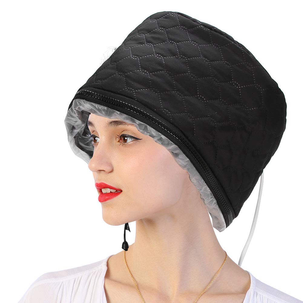 Professional Hair Steamer Cap with Corded Electric Heating - Deep Conditioning Thermal Heat Cap for Hair Care & Hydration | Home Spa Treatment, Salon-Quality Results (US Plug) | Perfect for Dry/Damaged Hair Repair & At-Home Hair Treatments