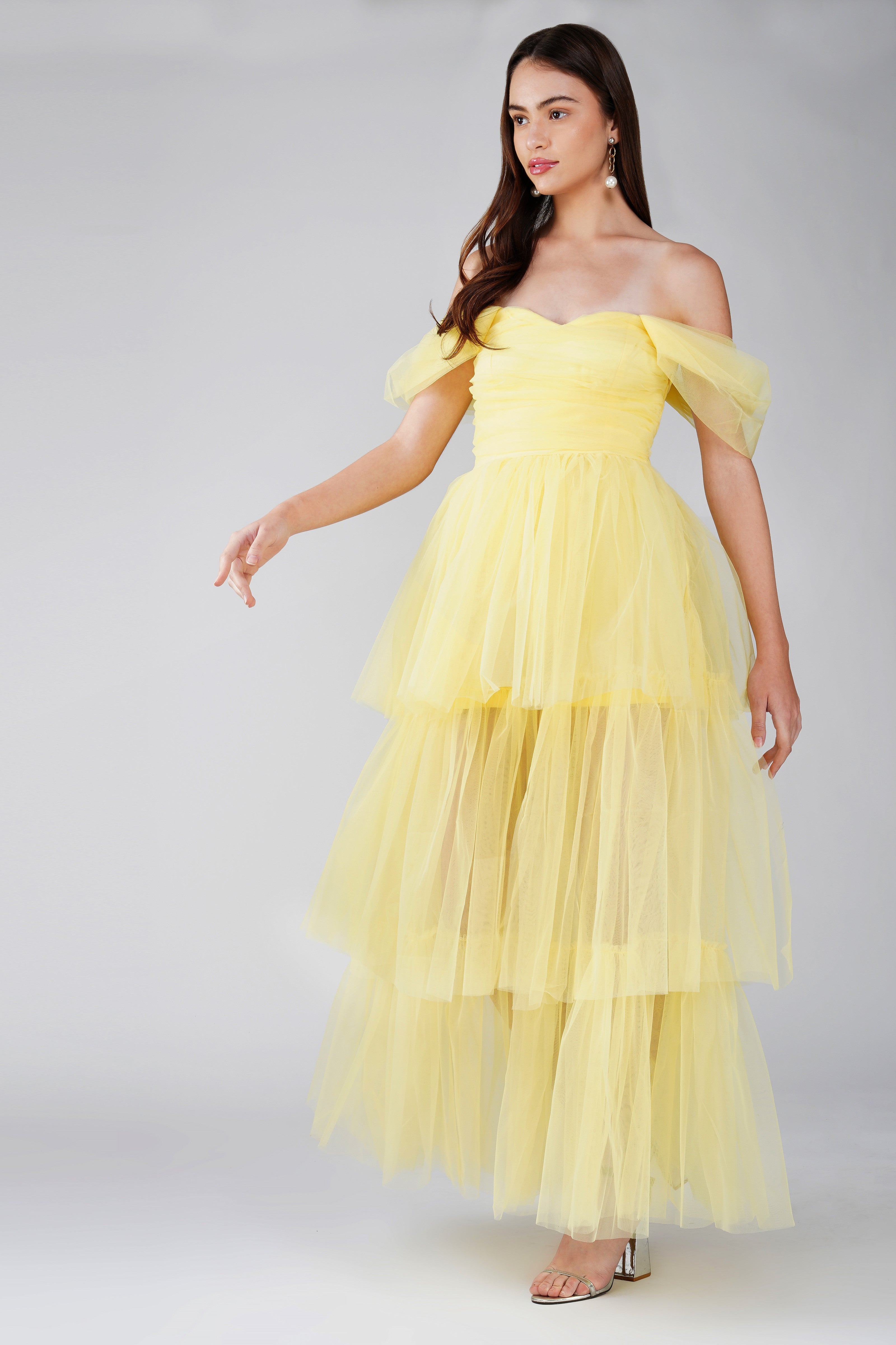 Stylish Sydney Maxi Dress in Yellow - Perfect for Summer Beach Vacations, Parties & Casual Outings