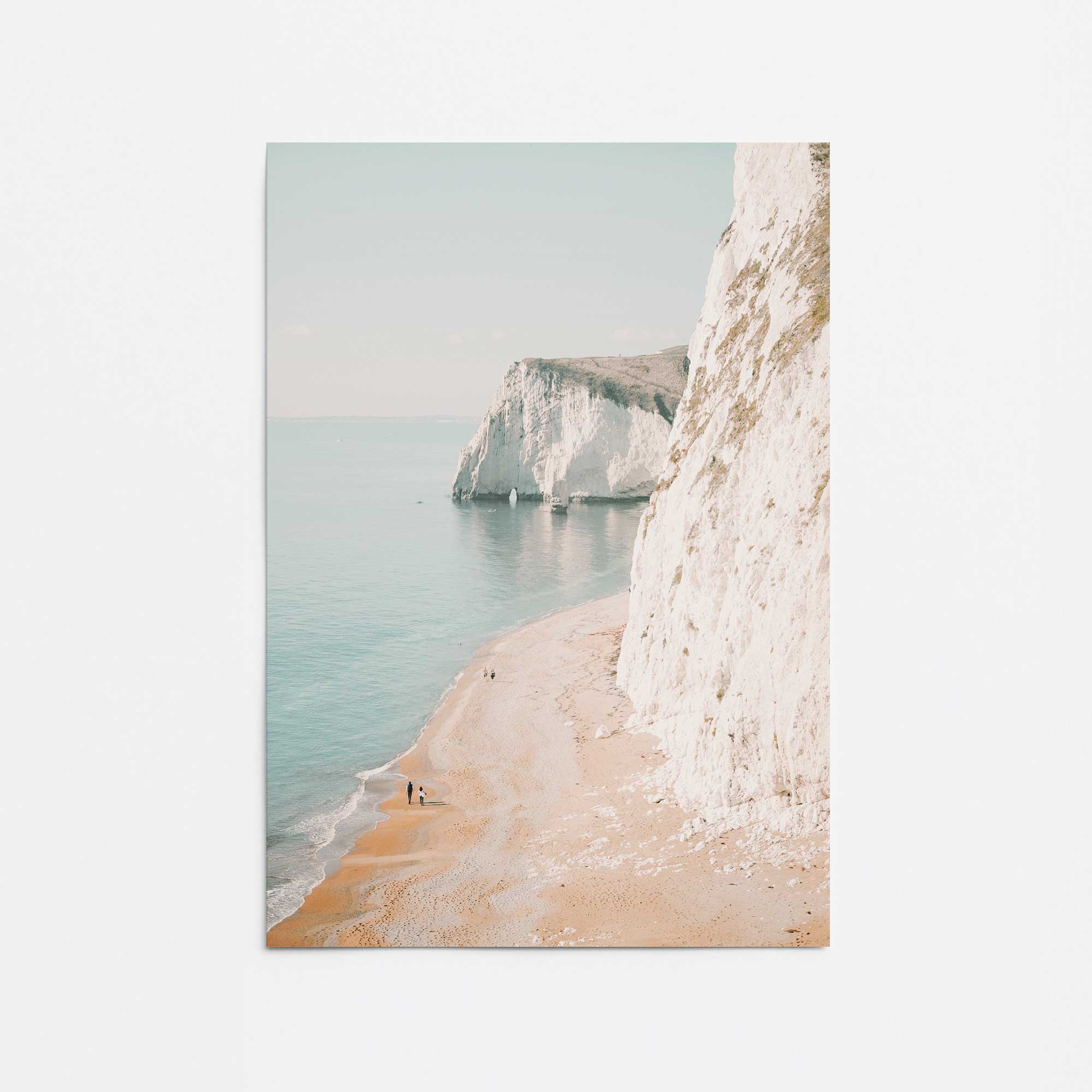 Scenic Coastal Cliffside Walk Rolled Canvas Print - Perfect for Home Decor, Office Wall Art & Gift Ideas