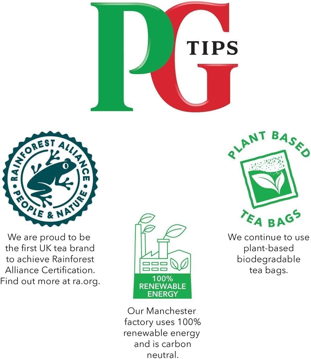 PG Tips Tea Bags - 240 Count (Pack of 2) | Premium Black Tea Blend | Perfect for Morning Boost, Afternoon Relaxation & Office Break