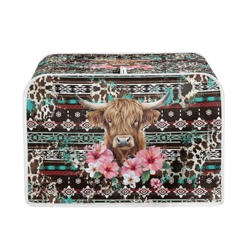 Aztec Highland Cattle Hibiscus Cow