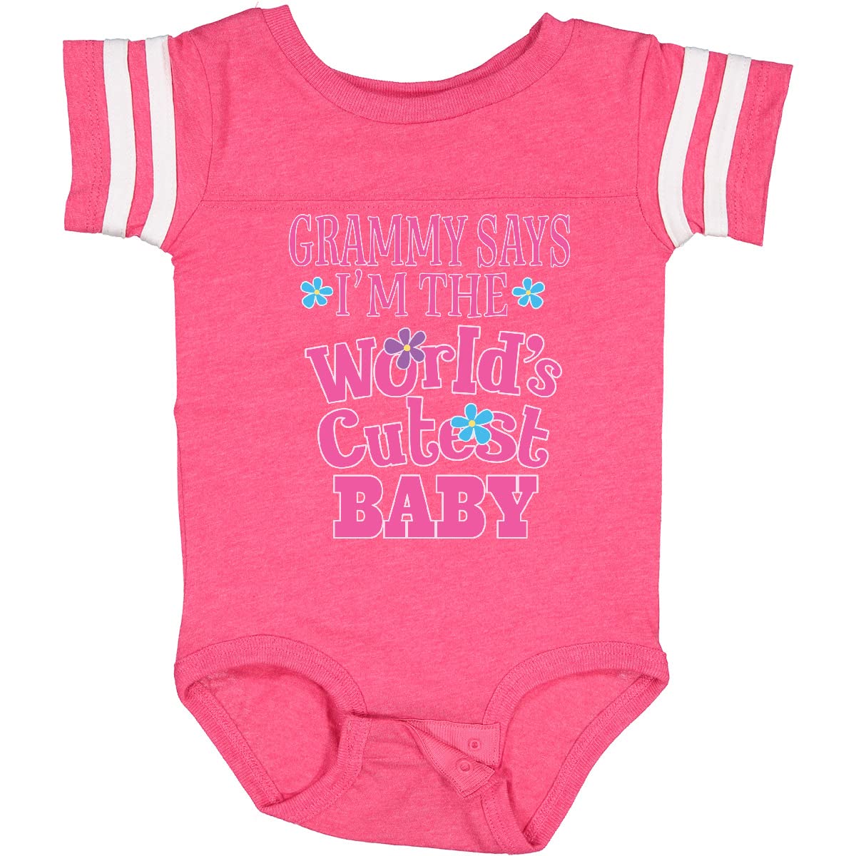 Inktastic Grammy Worlds Cutest Baby Bodysuit - Soft Cotton Baby Onesie for Newborns & Infants - Perfect for Family Photos, Baby Showers & Everyday Wear