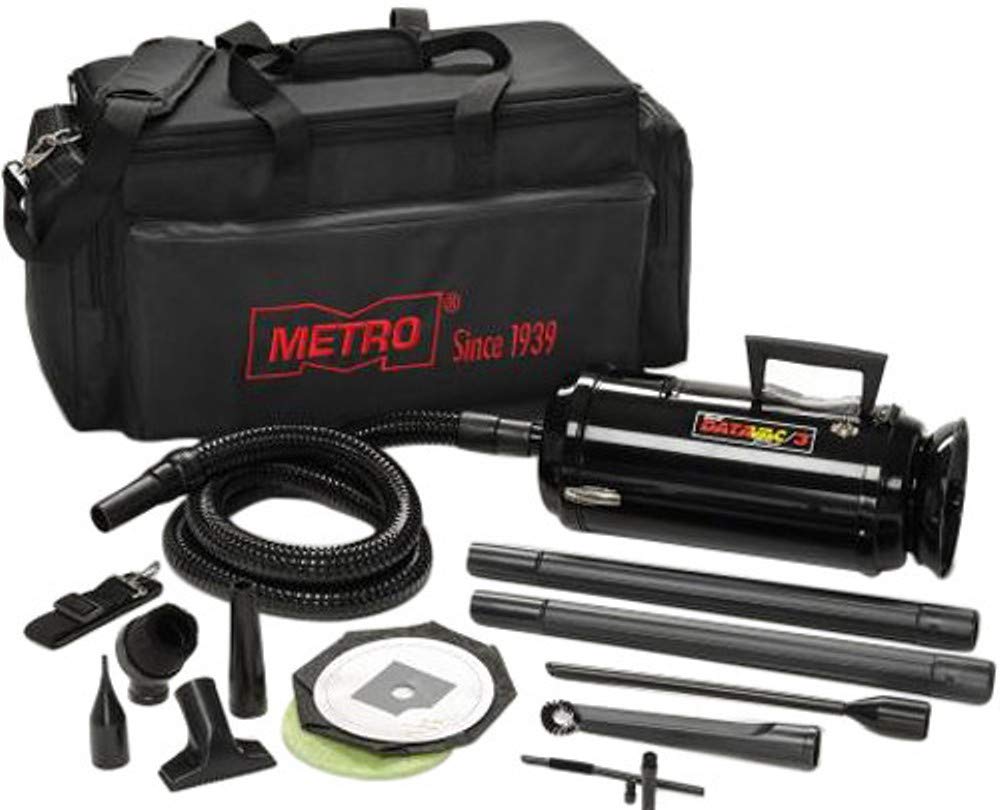 DataVac MDV2TCA Metro Vac 1 Speed Toner Vacuum & Blower with Storage Case & Dust Off Tools - Perfect for Electronics Cleaning, Keyboard Maintenance & Office Workspaces