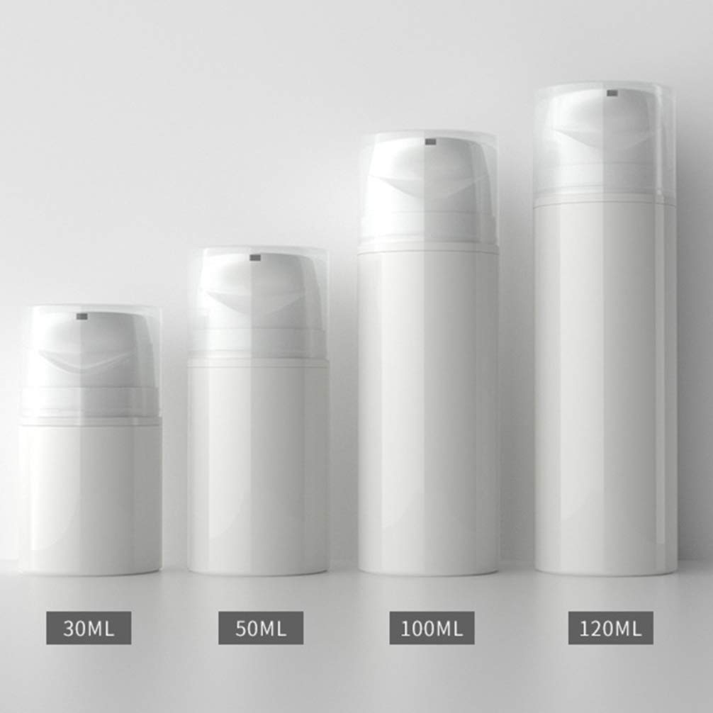 3-Pack Travel-Sized Emulsion Dispenser Bottles for Makeup, Lotion & Cream - Leak-Proof Cosmetic Containers for Toiletries, Skincare & On-the-Go Use