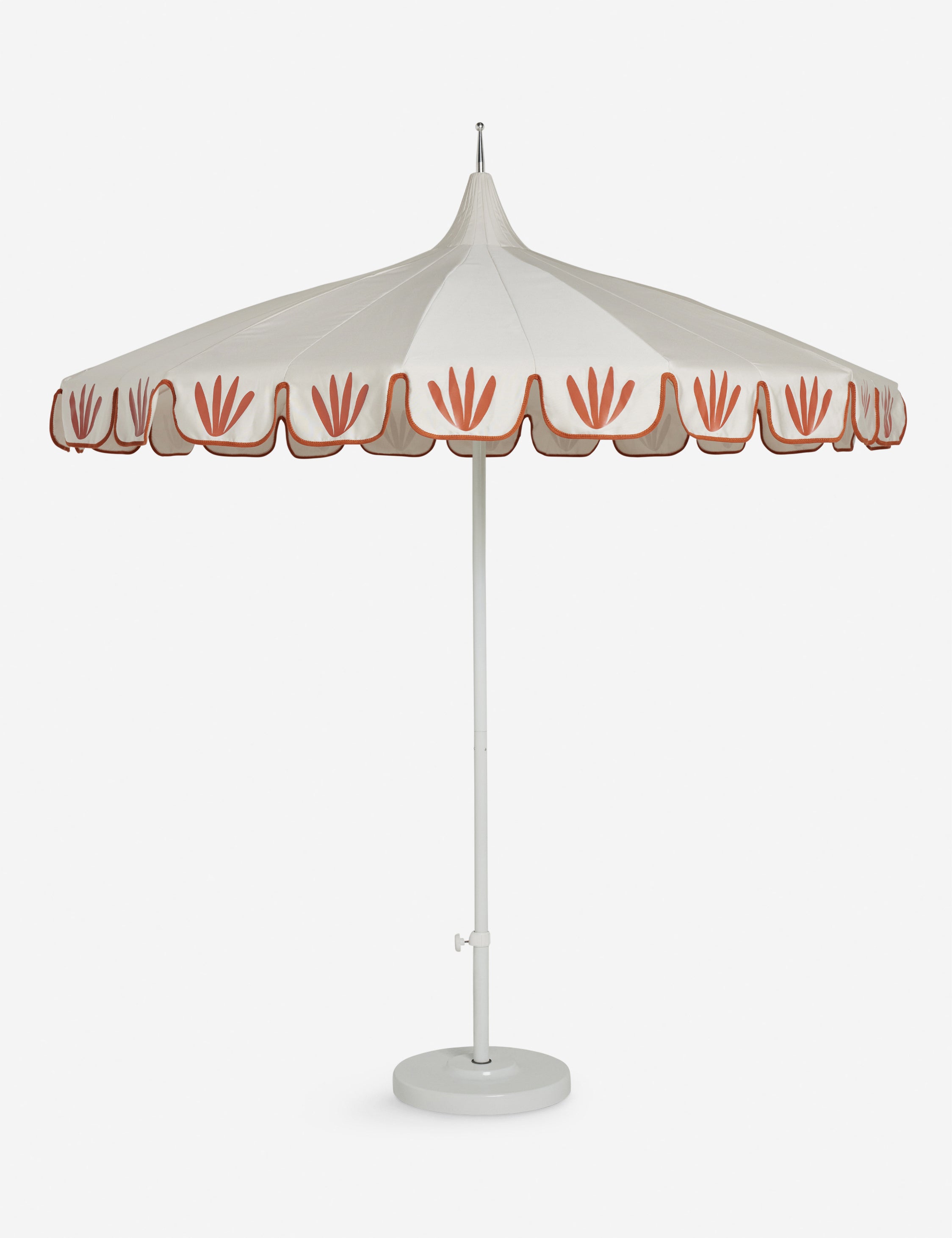 Sarah Sherman Samuel Aamu 8.6ft Pagoda Outdoor Patio Umbrella - Waterproof Sun Shade for Poolside, Garden, and Backyard Relaxation