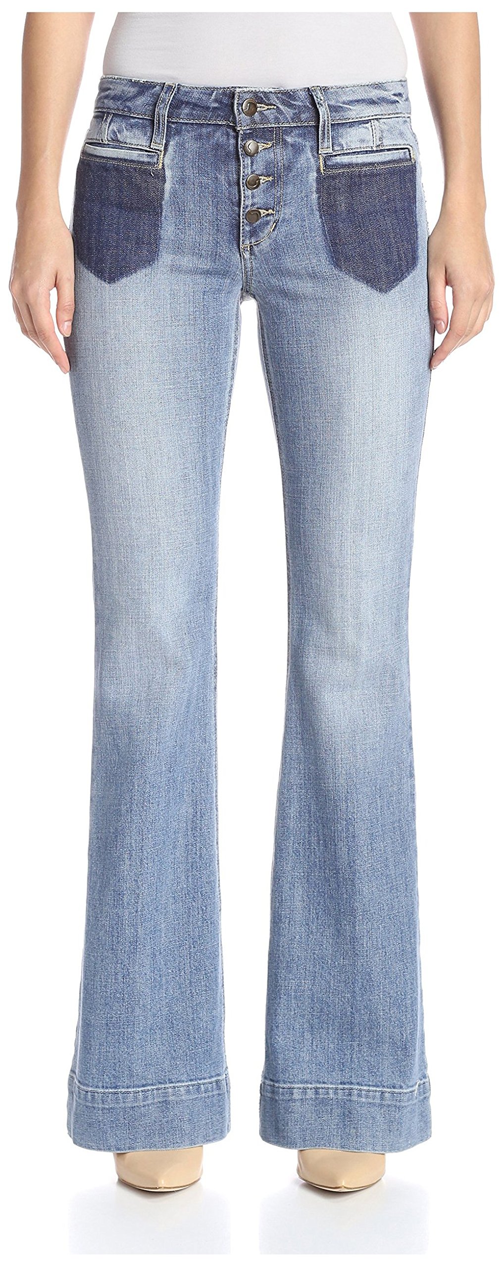 Joe's Jeans Women's High Waisted Pixie Flare Jeans - Stretch Denim Skinny Bootcut Pants for Casual & Work Outfits | Perfect for Date Night, Office Wear & Weekend Looks