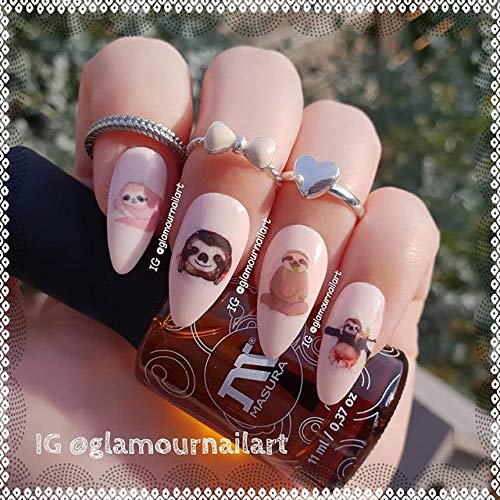Sloth Nail Art Water Decals - Cute Animal Nail Stickers for DIY Manicure | Perfect for Parties, Gifts & Nail Art Enthusiasts
