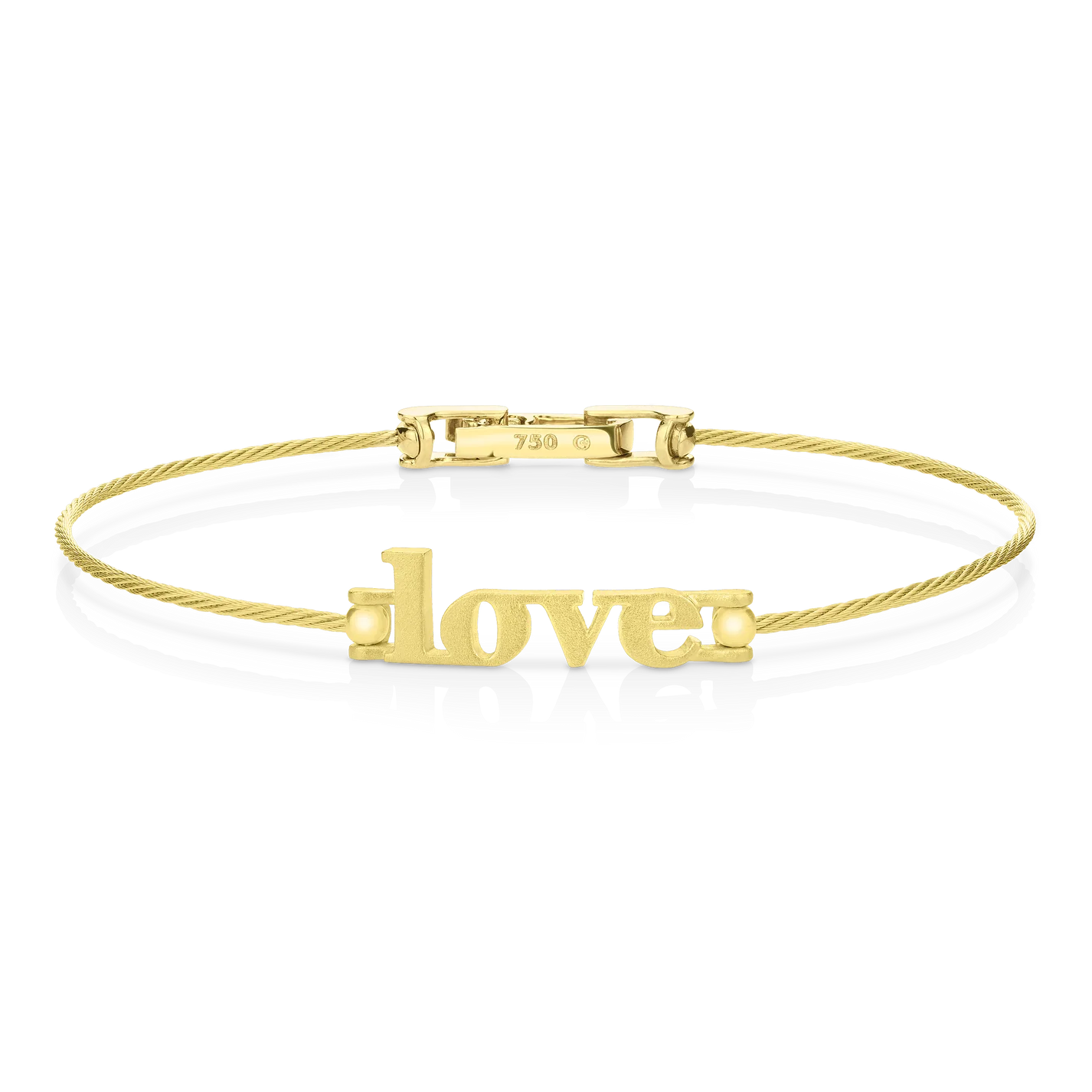 Paul Morelli Wire 'Love' Bracelet - Elegant Gold-Plated Jewelry for Women, Romantic Gift for Her | Perfect for Anniversaries, Valentine's Day & Special Occasions