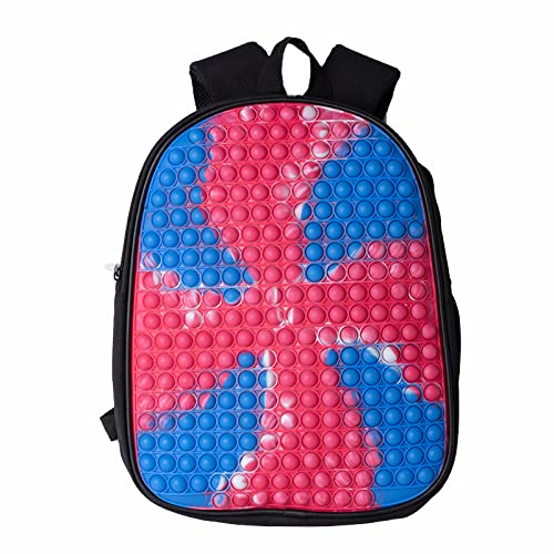 Aturustex Fidget Backpack - Pop-On-It Sensory School Book Bag for Kids & Teens | Stress Relief & Focus Tool for ADHD, Autism & Anxiety | Durable Backpack for School, Travel & Daily Use