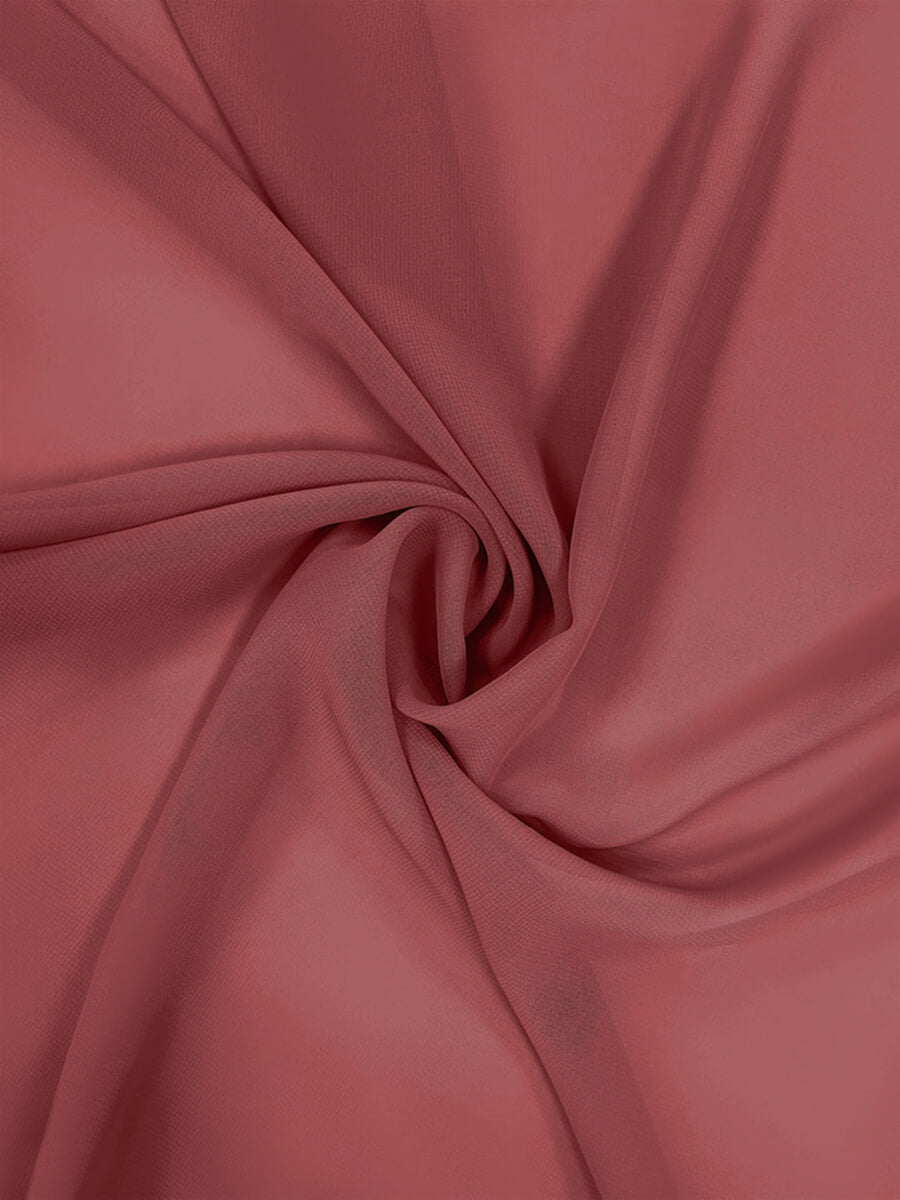Desert Rose Chiffon Fabric - 1/2 Yard Cut for DIY Dresses, Scarves & Home Decor | Lightweight Floral Printed Material for Sewing Projects
