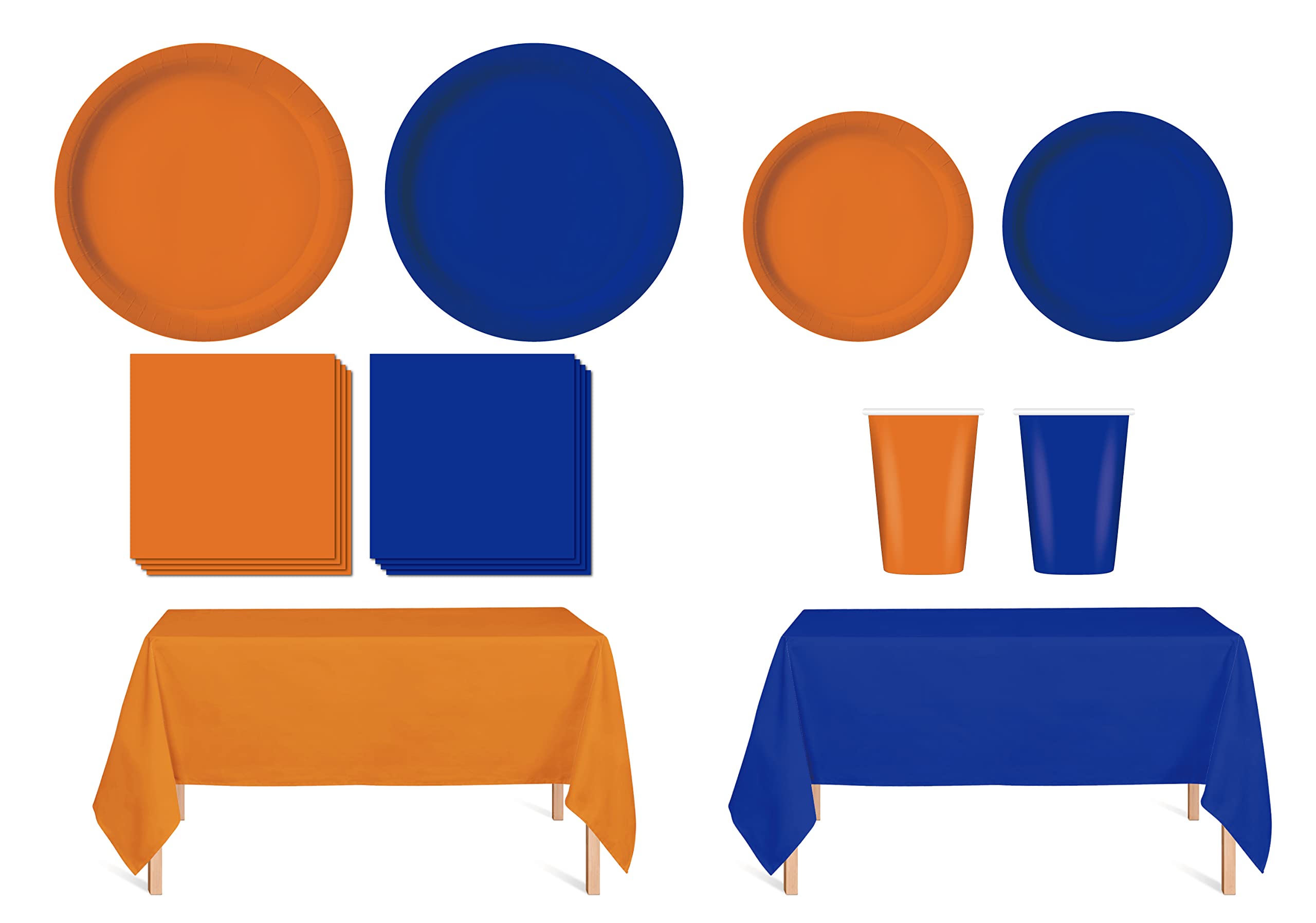 50-Pack Disposable Party Dinnerware Set - 9