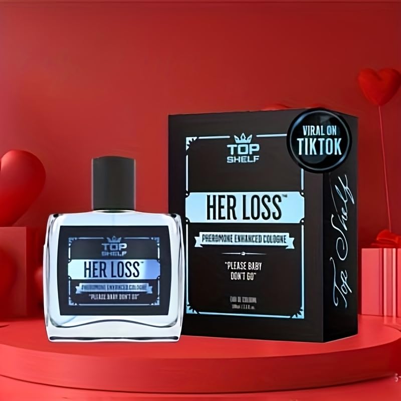 3.30oz Her Loss Cologne for Men - Premium Pheromone Perfume with Hypnosis 2.0 Technology | Long-Lasting Fragrance for Dating, Nightlife & Special Occasions
