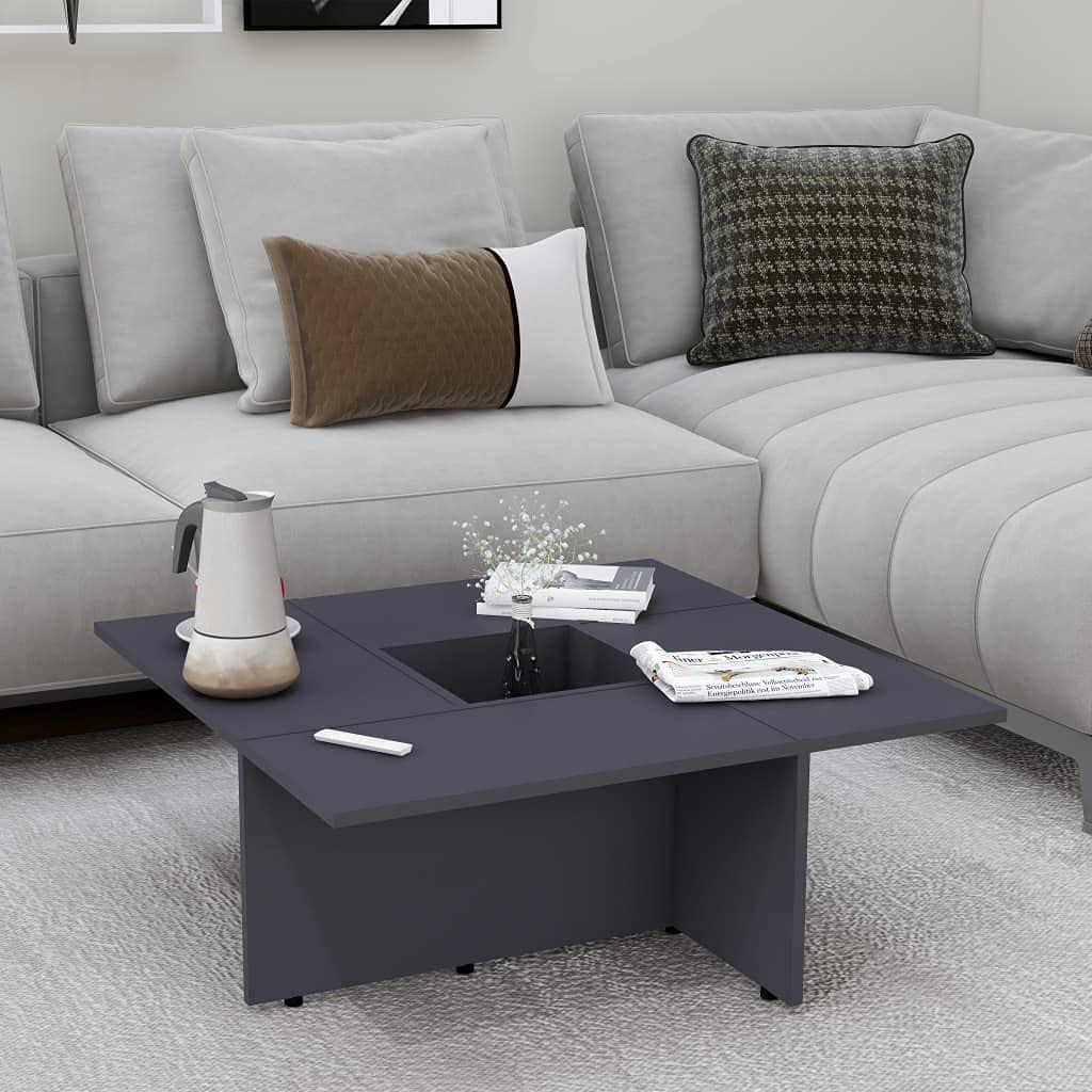 iFCOW Gray Coffee Table 31x31x12
