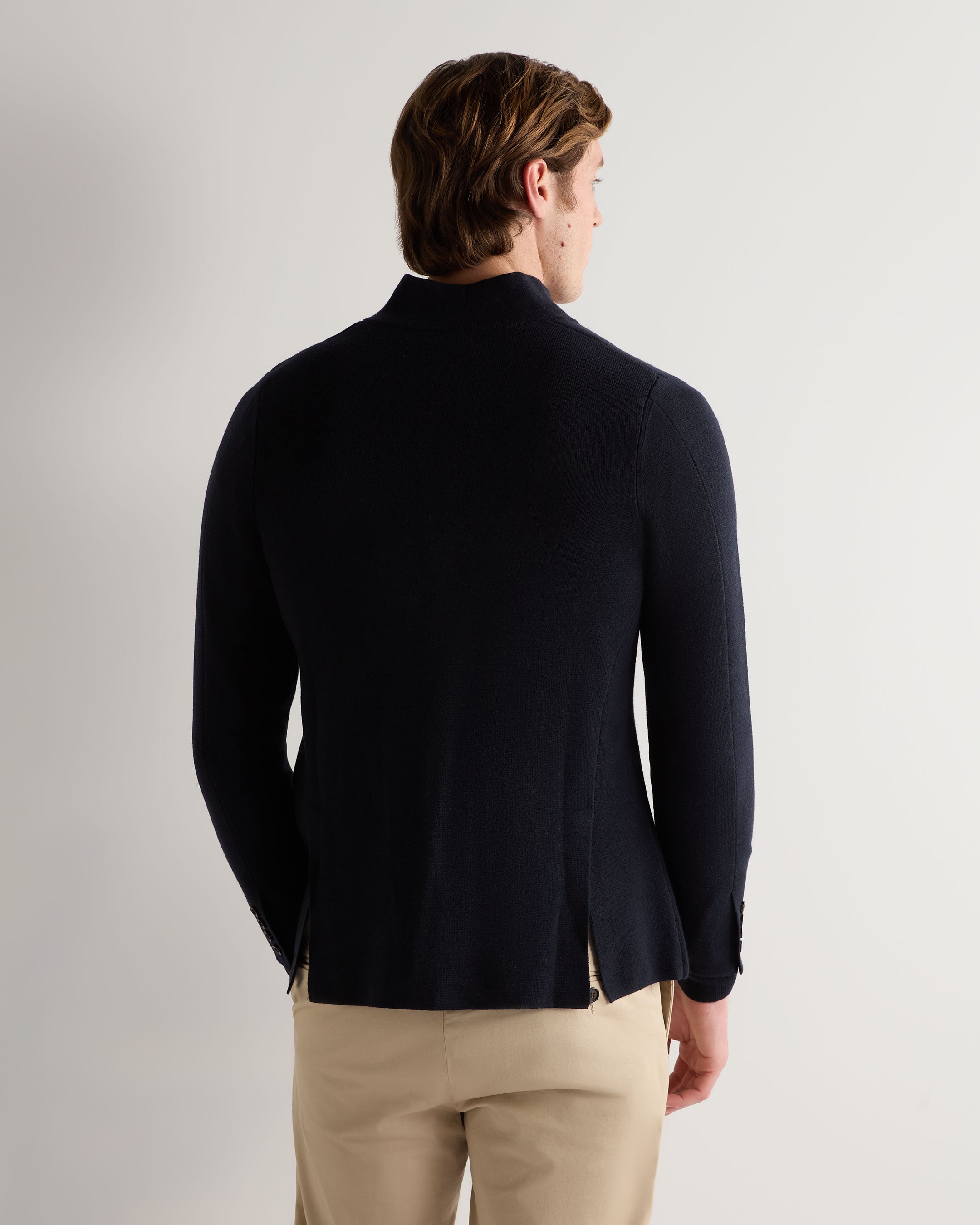 Premium Men's Grosvenor Milano Cashmere Jacket - Navy Blue | Soft & Warm Winter Coat for Business & Casual Wear | Perfect for Office, Travel & Outdoor Activities