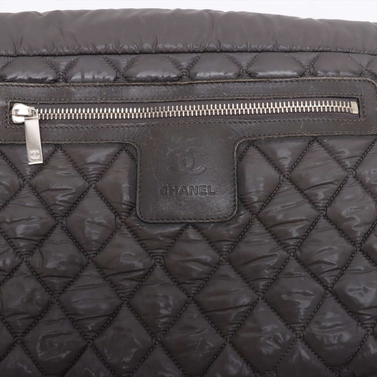 Chanel CC Logo Cocoon Nylon Shoulder Bag Gray - Luxury Designer Handbag for Women | Perfect for Work, Travel & Everyday Use