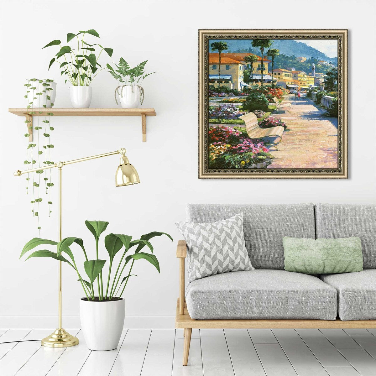 Bellagio Promenade by Howard Behrens - Premium Acrylic Wall Art Print - Perfect for Living Room, Bedroom & Office Decor