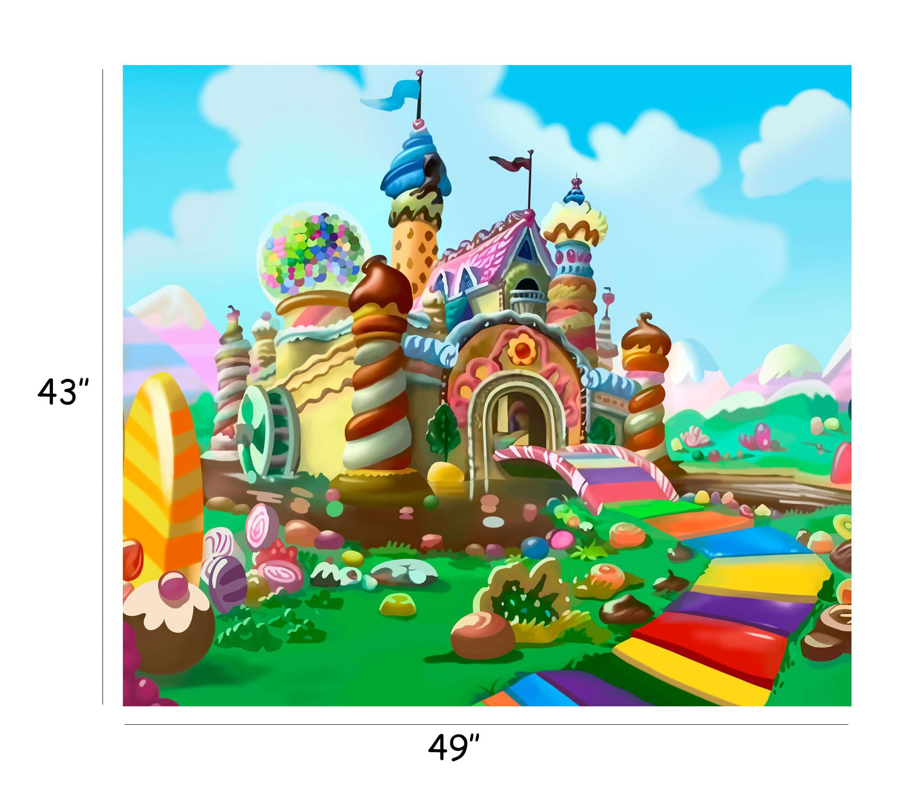 Candy Castle Trunk or Treat Decorations Kit for Halloween - SUV Car Decorations with Multiple Designs | Perfect for Halloween Parties, School Events & Trick-or-Treating