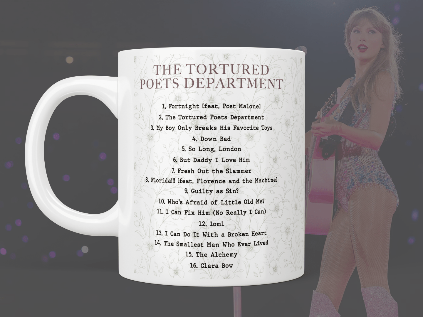 Taylor Swift The Tortured Poets Department Anthology Tracklist Coffee Mug - Perfect for Swifties, Music Lovers & Collectors - Great for Home, Office & Gift Giving