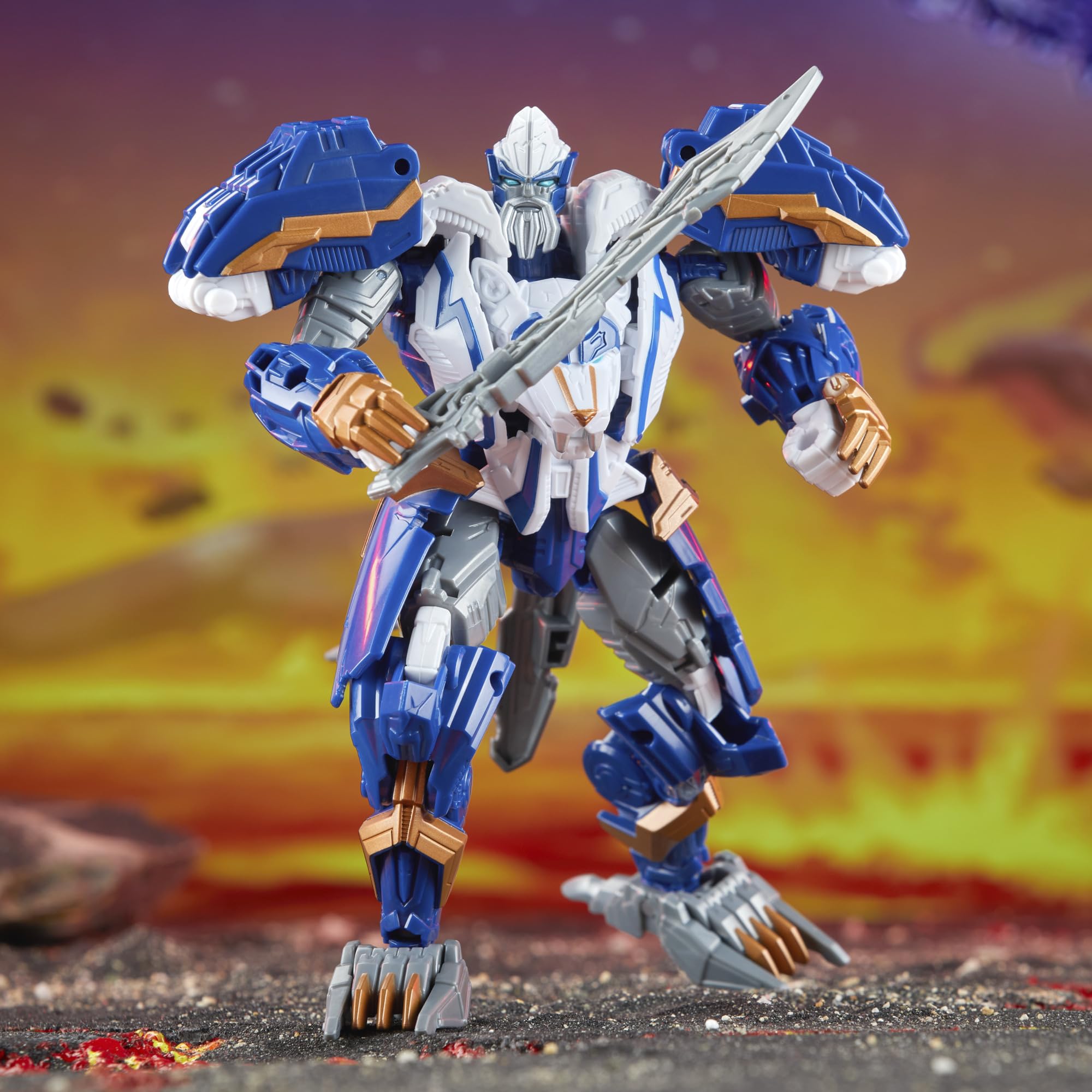 Transformers Legacy United Voyager Class Prime Universe Thundertron - 7-Inch Converting Action Figure for Kids Ages 8+ | Collectible Robot Toy with 2 Modes | Perfect for Play, Display & Gifts