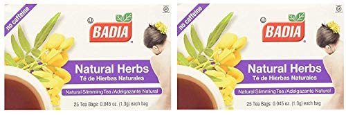 BADIA Natural Herbs Tea Bags - 25 Bags (Pack of 8) | Herbal Tea for Relaxation & Wellness | Perfect for Stress Relief, Detox & Evening Rituals