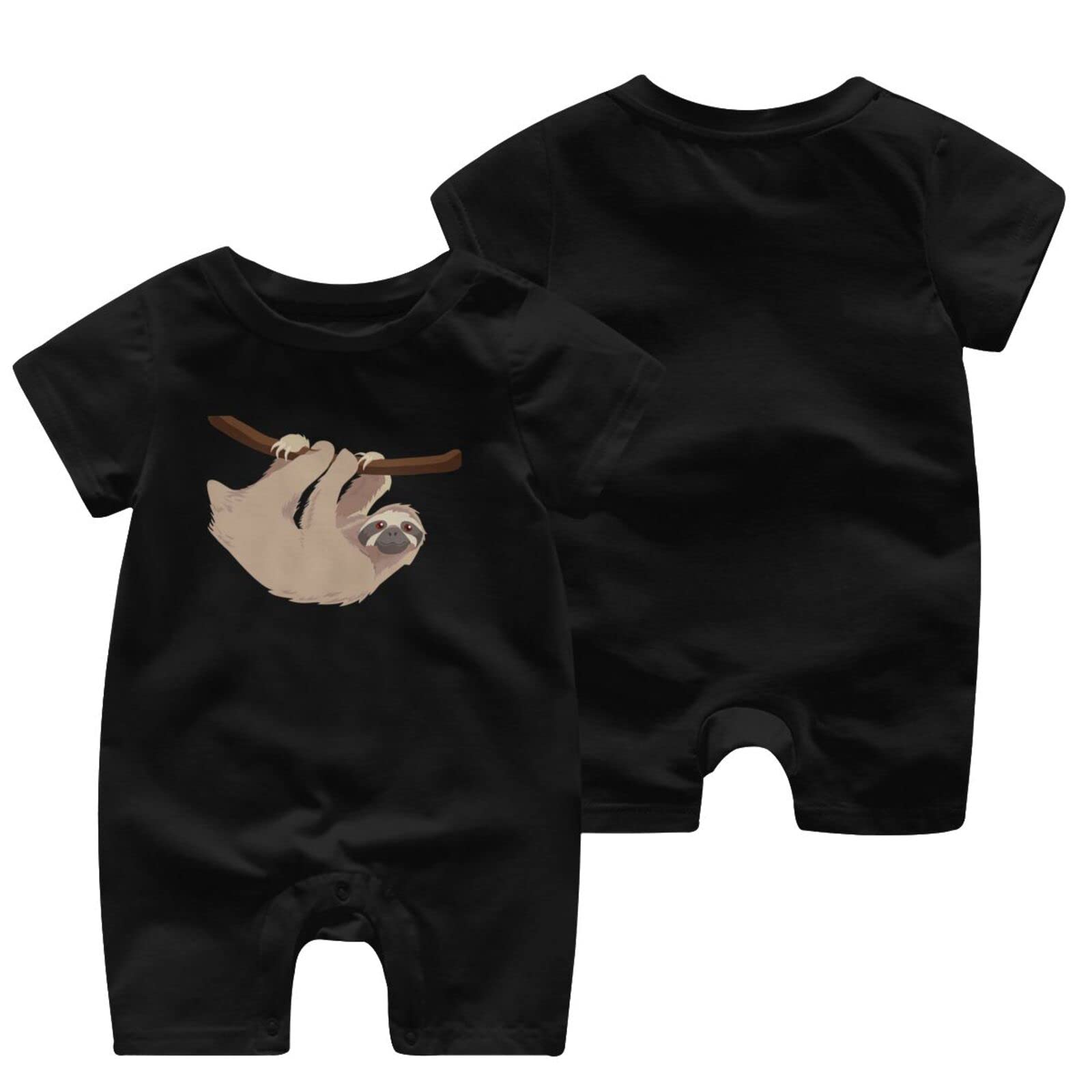 Adorable Sloth Cartoon Baby Romper Jumpsuit - Cute Short Sleeve Bodysuit for Newborn Boys & Girls | Perfect for Playtime, Photo Shoots & Everyday Outfits