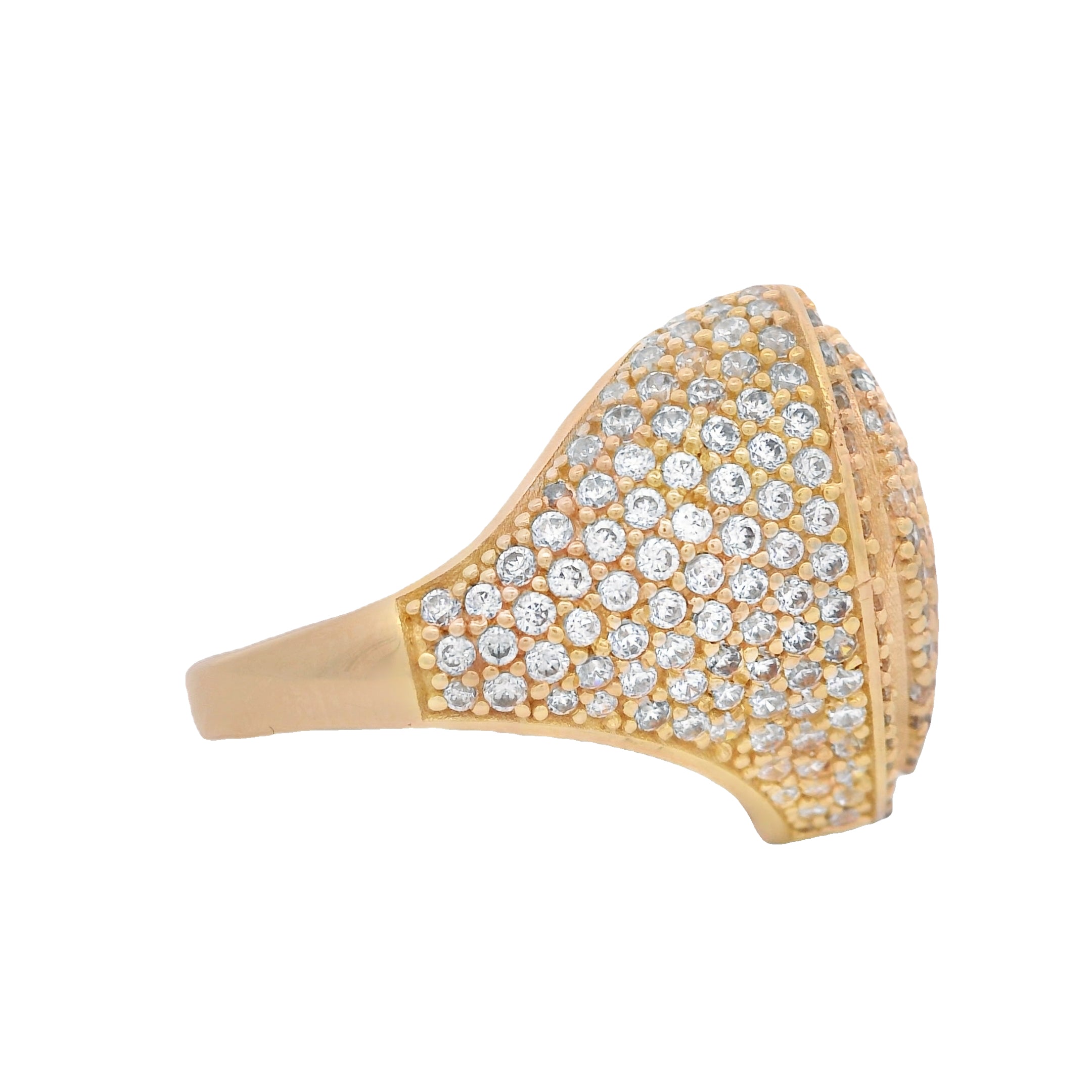 14K Gold CZ Heart Ring for Women - Elegant Cubic Zirconia Jewelry Gift for Valentine's Day, Anniversary & Special Occasions