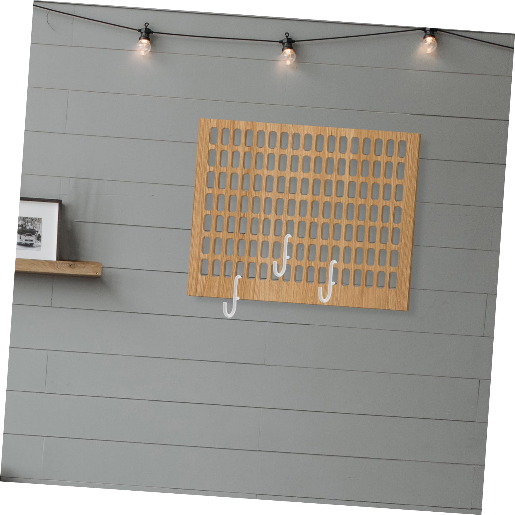 BELLIFFY 5-Pack White D-Shaped Pegboard Hooks - Heavy Duty Wall Mount Storage Hooks for Garage, Bedroom & Kitchen Organization - Perfect for Hanging Tools, Utensils & Home Decor