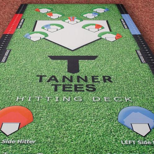 Premium Tanner Tee Hitting Deck - Professional Baseball & Softball Training Equipment for Batting Practice | Perfect for Backyard Drills, Team Practices & Hitting Cage Sessions