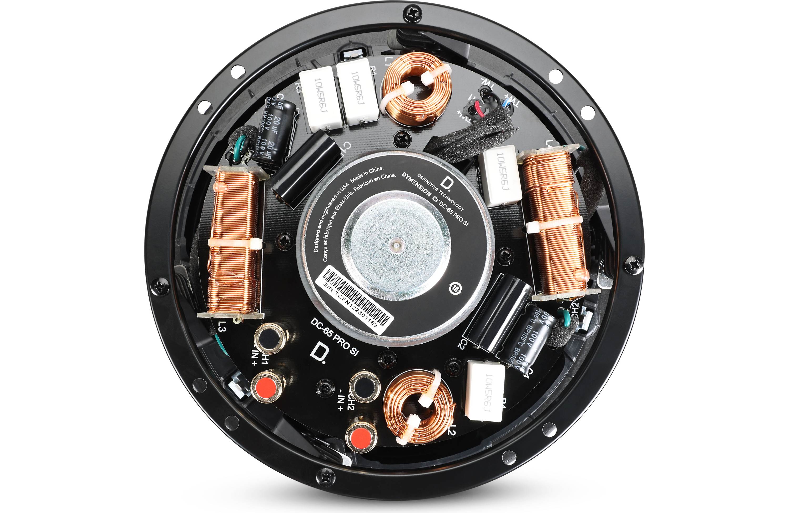 Definitive Technology Dymension DC 65 PRO SI Stereo Input In-Ceiling Speaker - High Performance Audio for Home Theater & Music (Single Speaker) - Perfect for Living Rooms, Bedrooms & Home Entertainment Systems