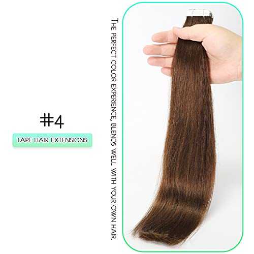 20 Pcs 50 Grams Tape in Human Hair Extensions - Remy Hair for Natural Look & Volume - Perfect for Daily Wear, Parties & Special Occasions