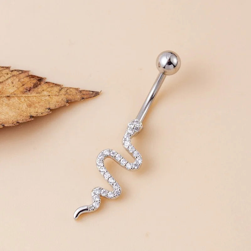 14G Surgical Steel Moon and Sun Top Mount Navel Ring - Hypoallergenic Belly Button Piercing Jewelry for Women | Perfect for Everyday Wear, Parties, and Body Piercing Enthusiasts