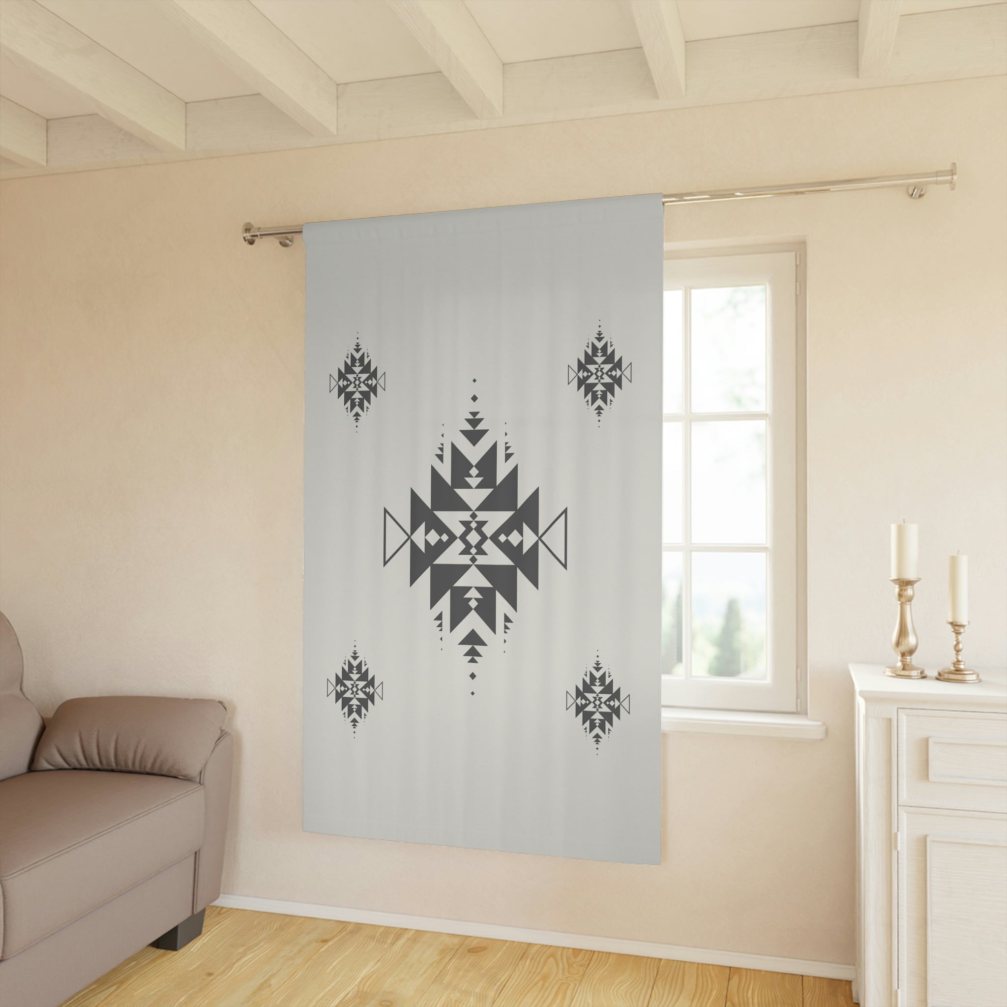 Blackout Curtains for Bedroom - Southwestern Sand Dune Print Polyester Window Drapes (50x84 Inches, 1 Panel) | Perfect for Home Decor, Nursery & Light Blocking