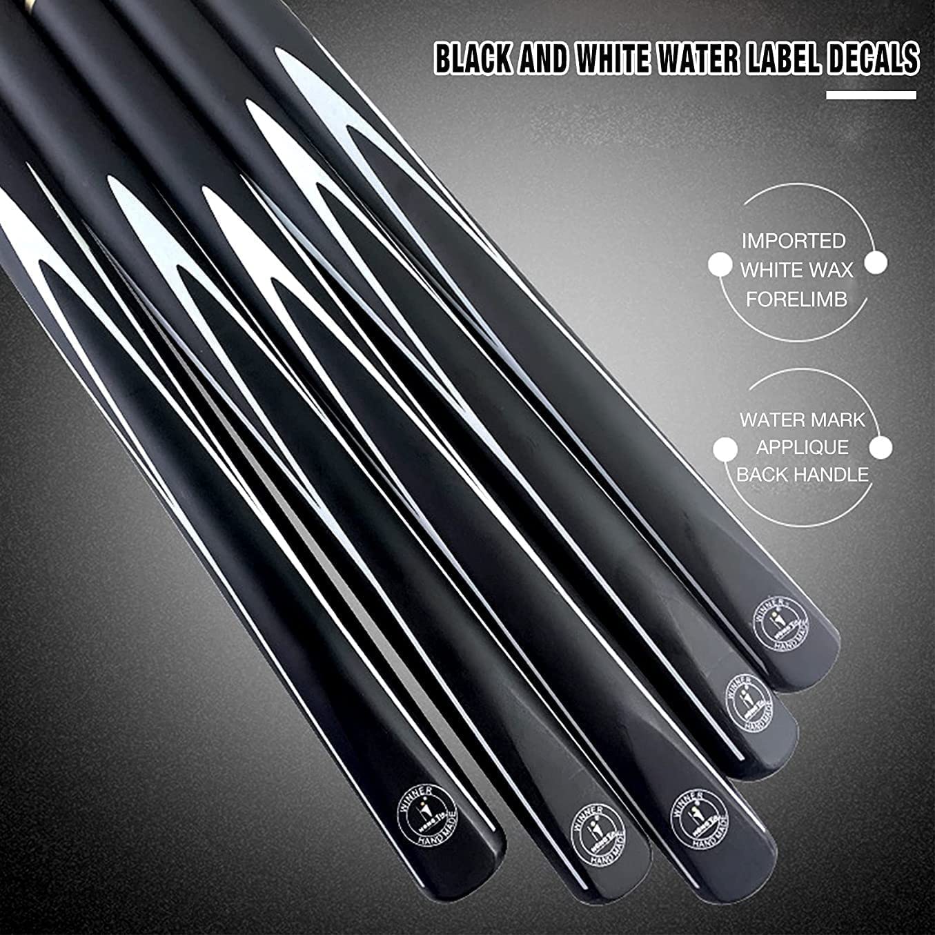 Professional 2-Piece 57-Inch Pool Cue Stick with Extender - 3/4 Jointed Billiard Cue for Pool Tables | Perfect for Home Game Rooms, Bars & Professional Tournaments
