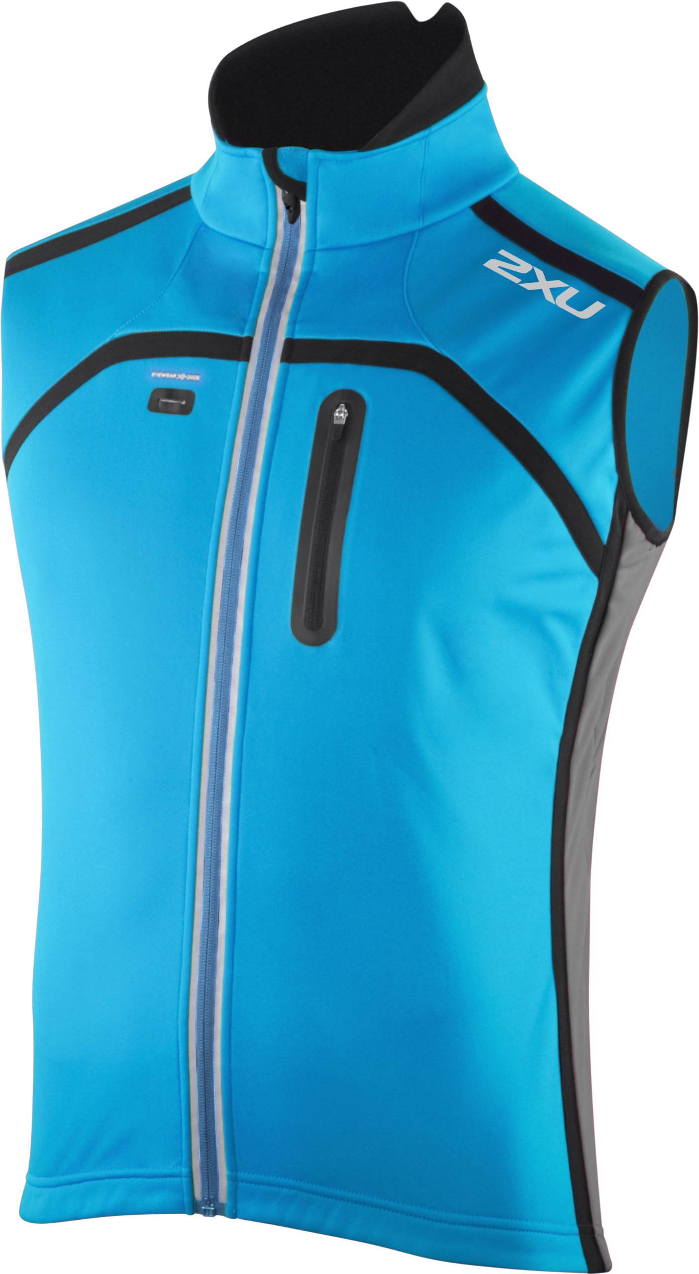 2XU Men's Sub Zero Cycling Vest - Lightweight, Breathable & Reflective for Cold Weather Rides | Perfect for Road Cycling, Triathlons & Winter Training