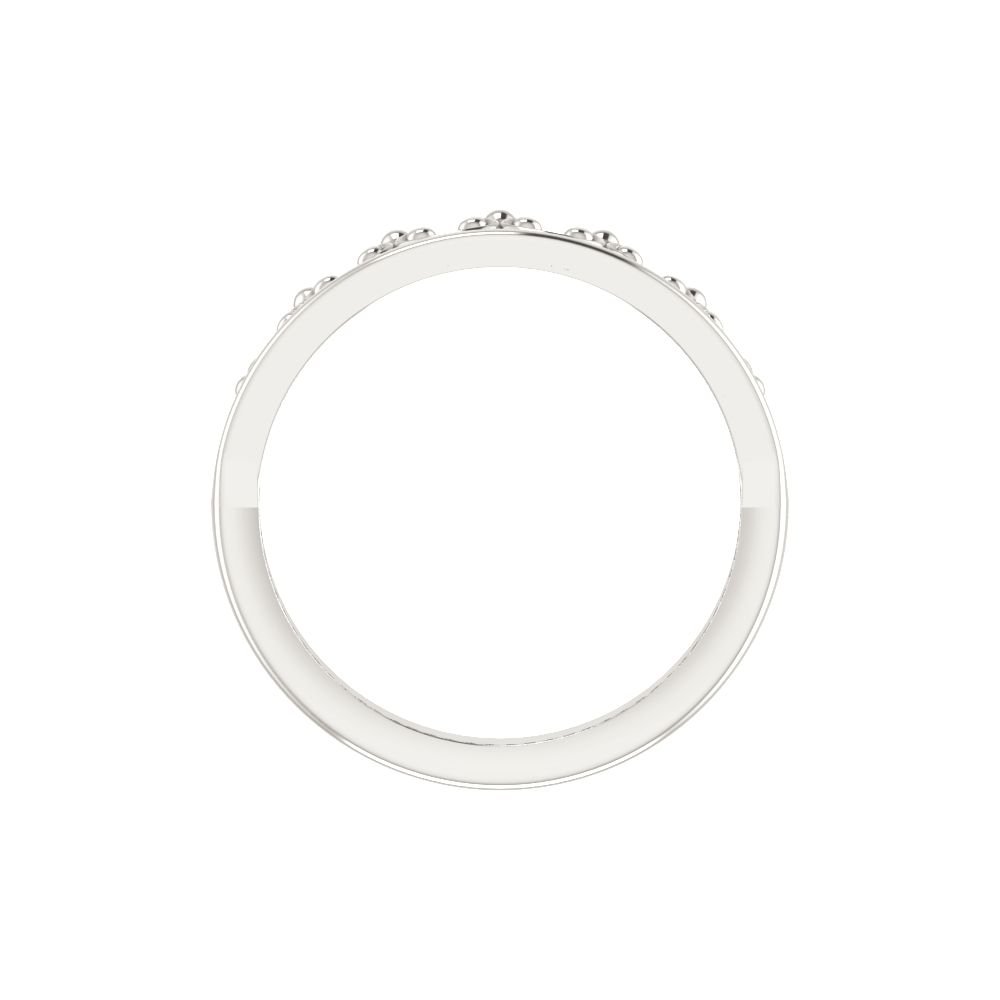 Bonyak Sterling Silver Stackable Crown Ring for Women - Size 7, Elegant Stackable Ring for Everyday Wear, Gift for Her, Wedding, Anniversary, or Special Occasions