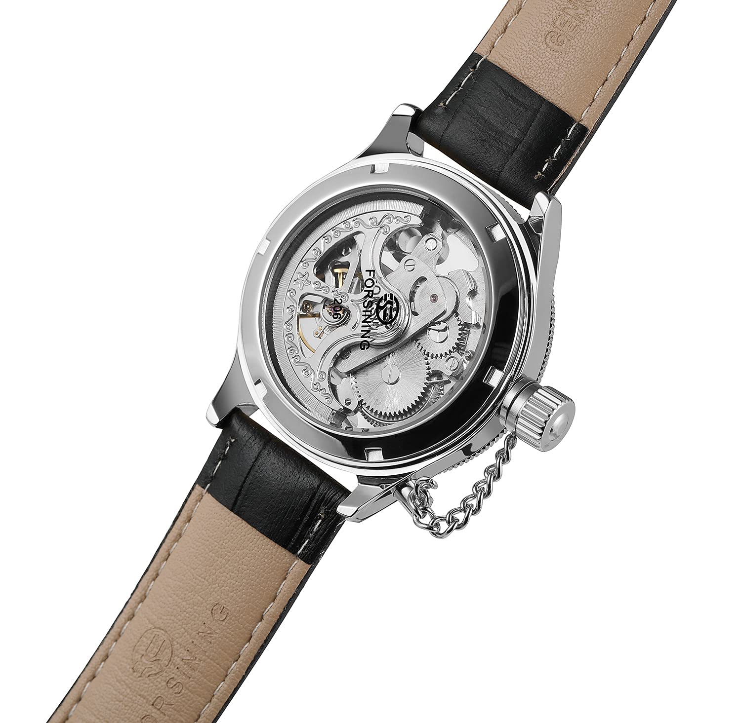 Gosasa Unique Men's Automatic Watch - Transparent Skeleton Dial, Stainless Steel Case, Waterproof - Perfect for Business, Casual & Formal Occasions