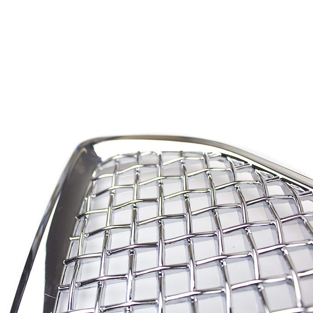 YOUNGERCAR Chrome Front Grille Cover for 2016-2017 Chevy Equinox - 2 Bar Mesh Overlay Replacement - Upgrade Your Car's Style for Off-Road & Daily Driving