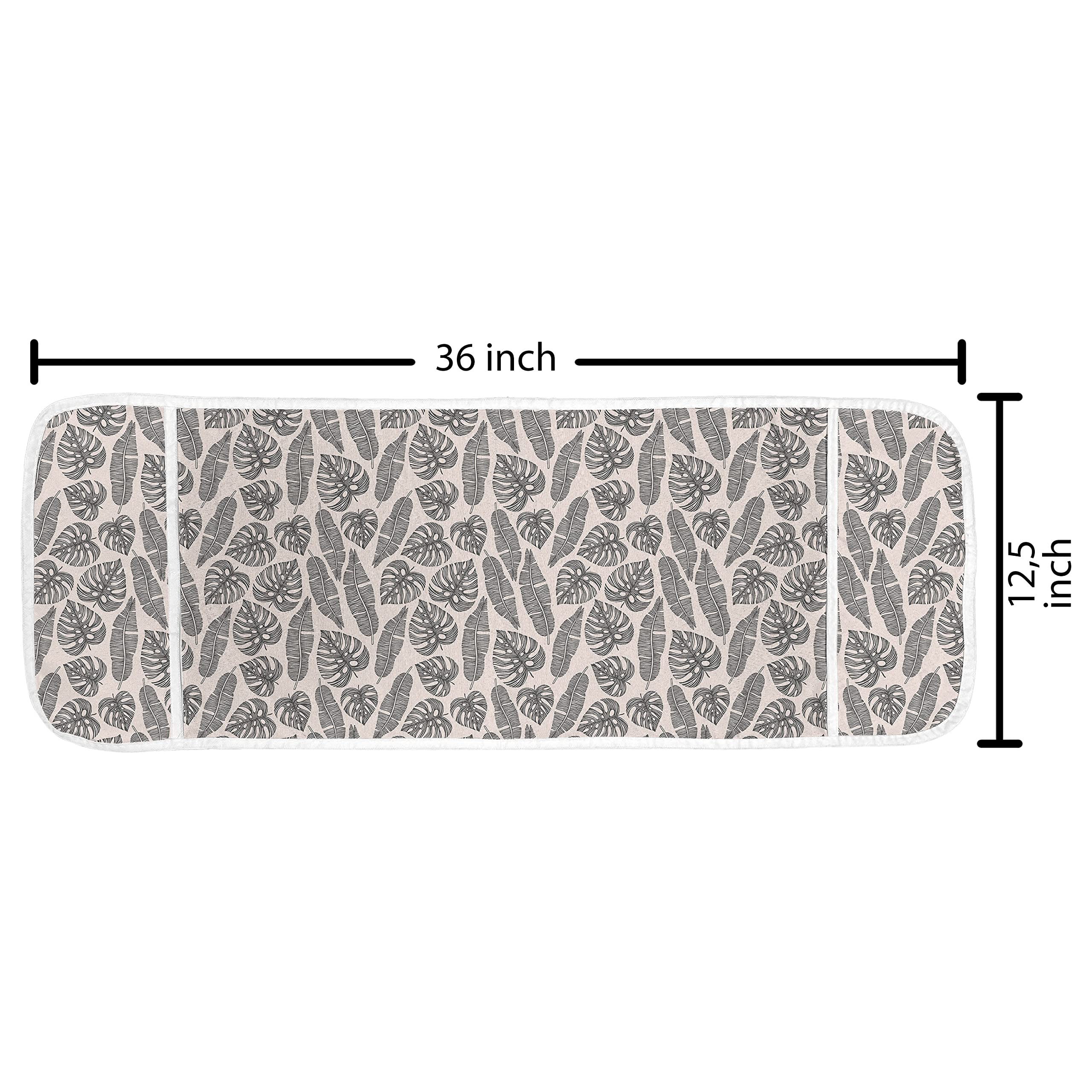 Ambesonne Exotic Microwave Oven Cover - Waterproof Kitchen Organizer with Pockets, 36