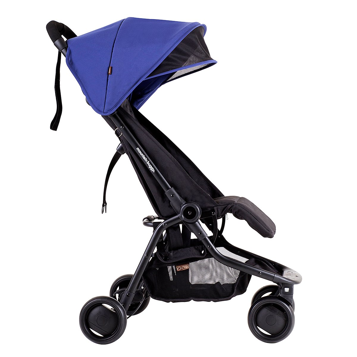Mountain Buggy Nano 2015 Lightweight Compact Travel Stroller - Navy Blue | Perfect for Air Travel, City Walks & Outdoor Adventures