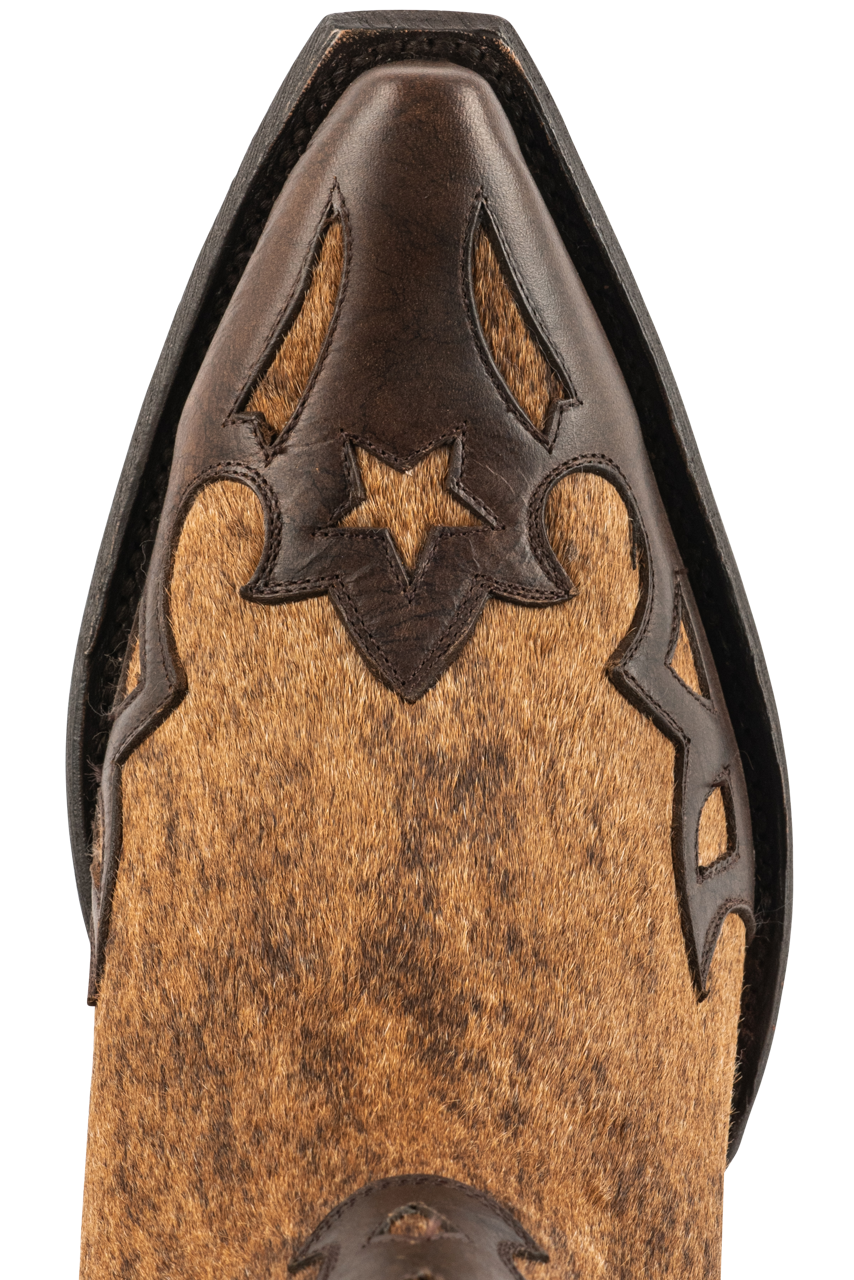 Old Gringo Women's Cowhide Beth Hairon Cowgirl Boots - Red/Honey Western Style for Country Dancing, Rodeo & Casual Wear