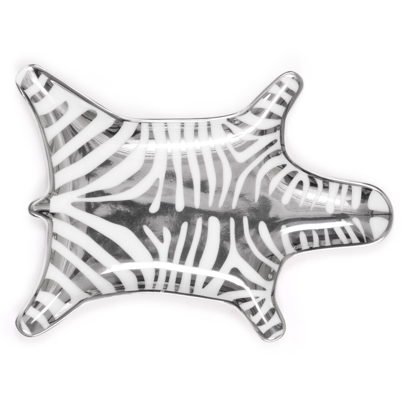 Premium Zebra Stacking Dish Set - Elegant Silver Plates for Stylish Dining & Party Serving - Perfect for Home Entertaining, Wedding Receptions, and Buffet Displays