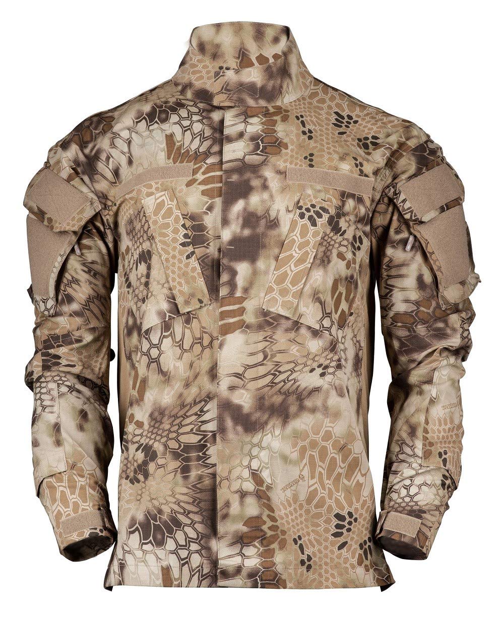 Kryptek Men's Combat Field Shirt - Tactical Outdoor Shirt for Hunting, Hiking & Military Use | Durable Camo Performance Shirt for Adventure & Survival Gear