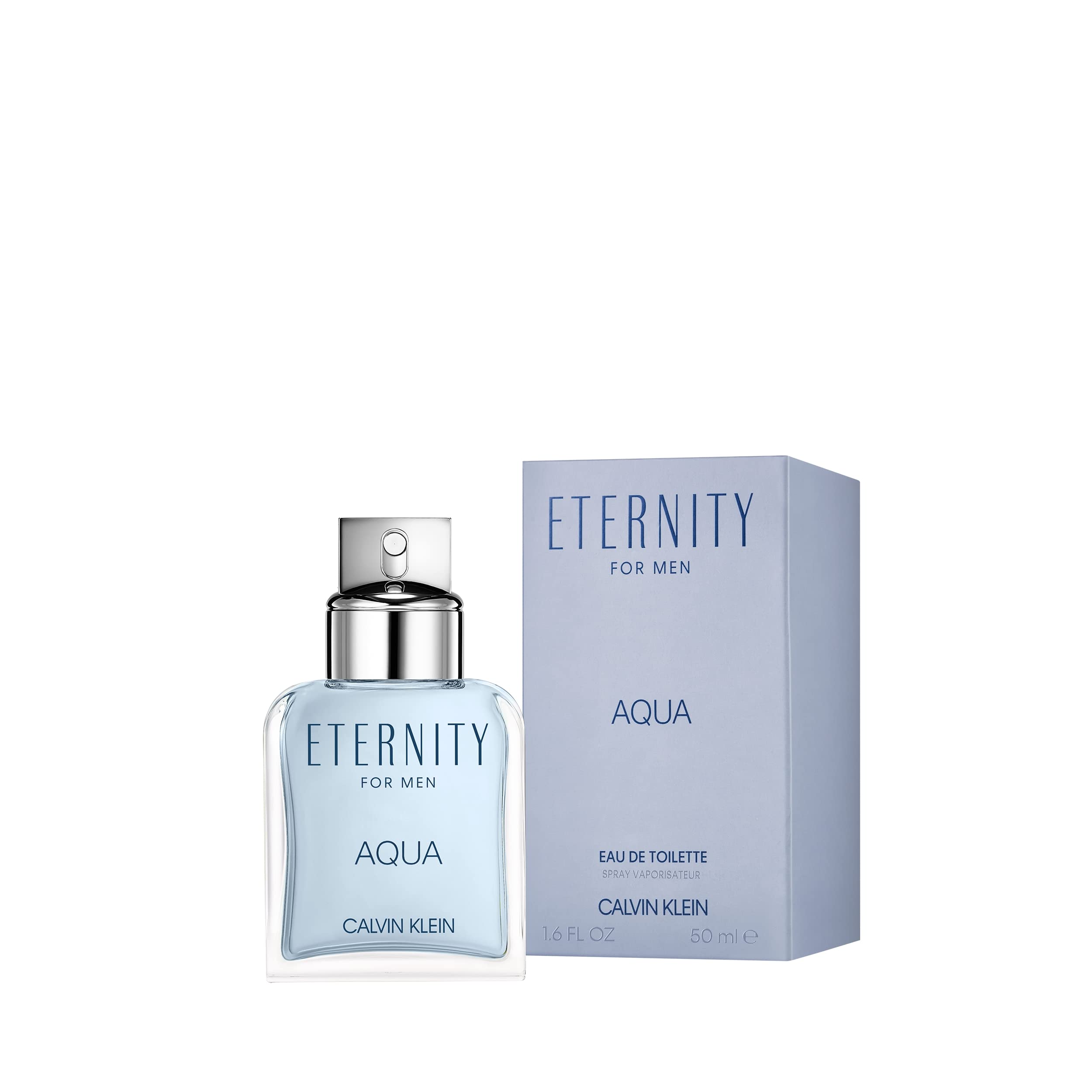 Calvin Klein Eternity Aqua Men's Cologne - Woody Fragrance with Cucumber, Sage & Sandalwood Notes - Long Lasting Eau De Toilette Spray - Perfect for Date Night, Office Wear & Special Occasions