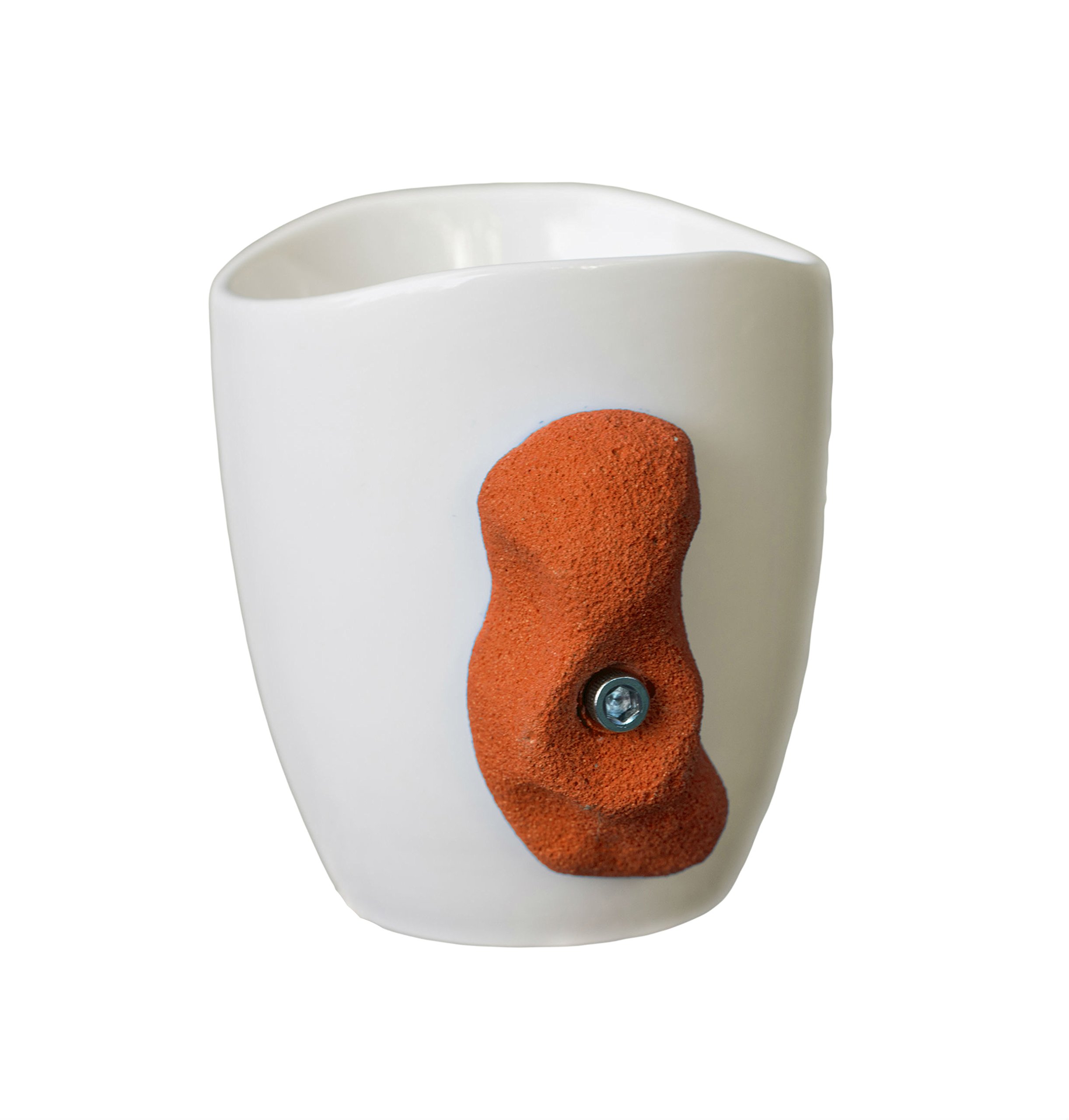 Premium Orange Rock Climbing Mug - Durable Ceramic Coffee Cup for Outdoor Enthusiasts - Perfect for Camping, Hiking & Adventure Travel Gifts