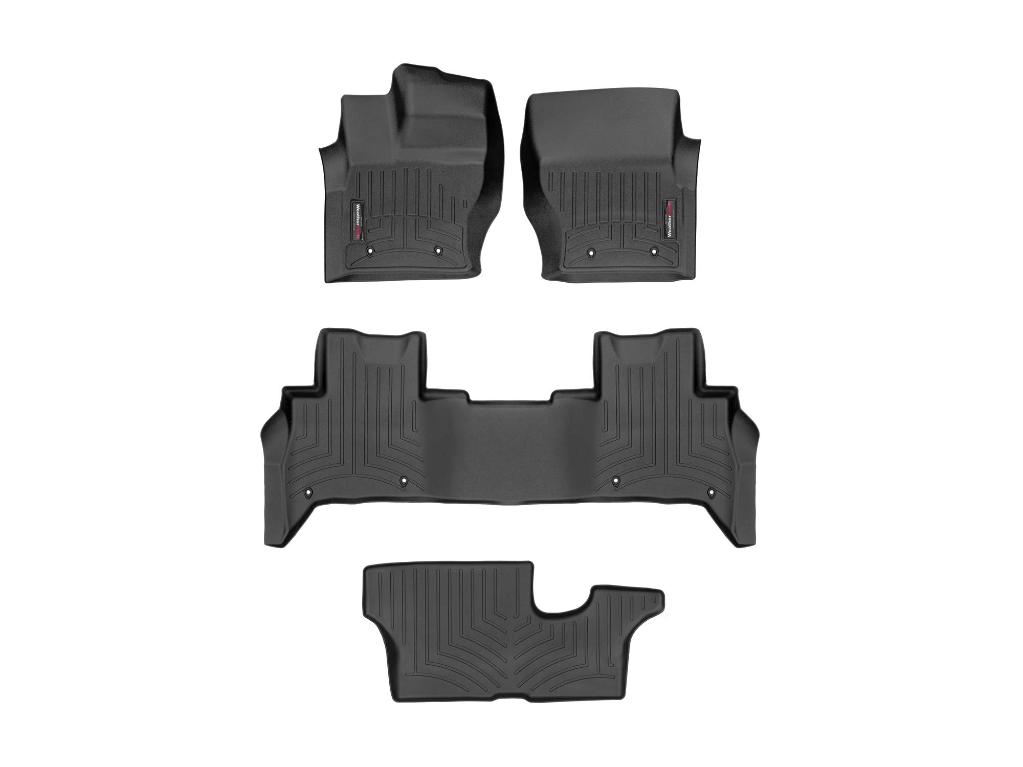 WeatherTech Custom Fit All-Weather Floor Mats for Cars & Trucks - Heavy Duty Floor Liners (Model 44480-1-6-7) | Ultimate Protection Against Mud, Snow & Spills | Perfect for Daily Commute & Road Trips
