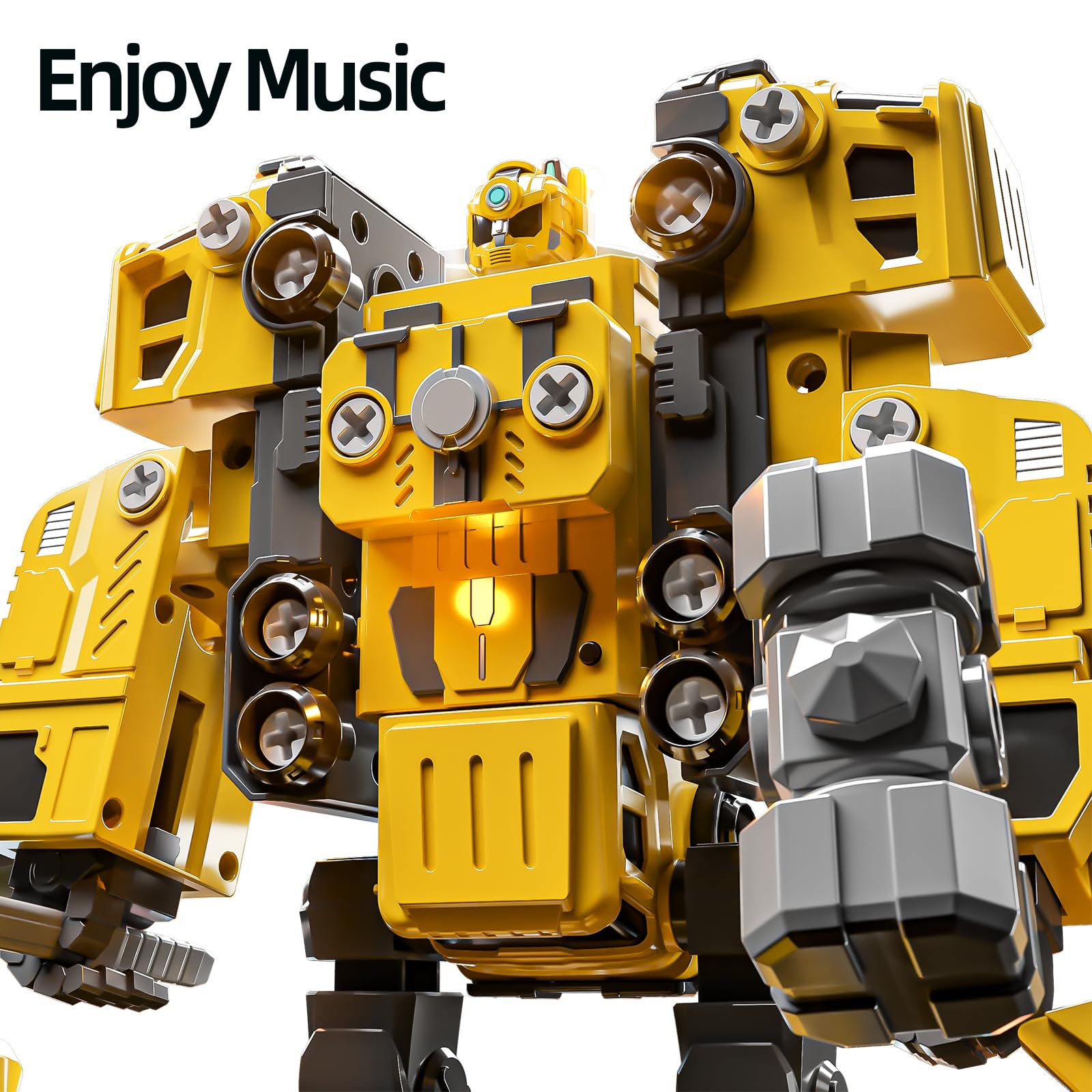 TEMI Construction Truck Toys for Kids Ages 3-8 - Transforming Robot Vehicle Building Set, STEM Learning Toys for Boys & Girls | Perfect for Birthday Gifts, Pretend Play & Early Childhood Development