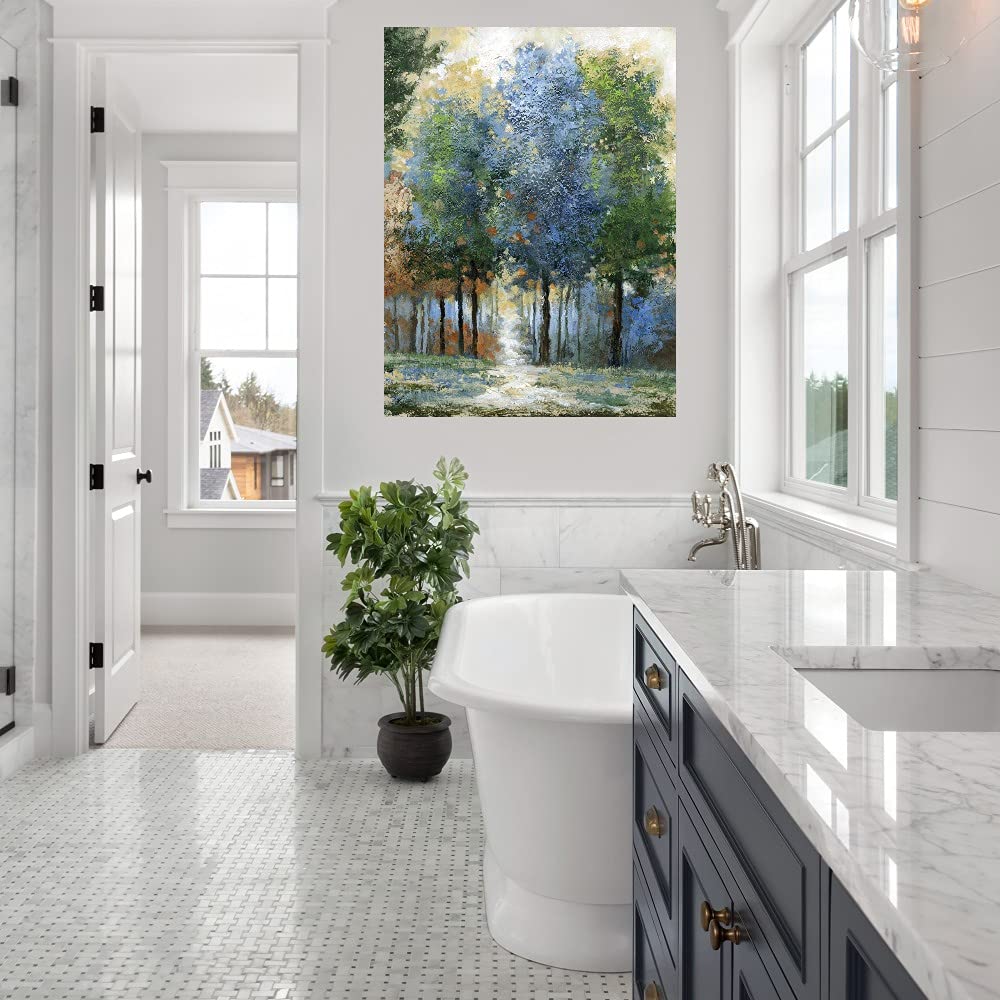 Afternoon Light Fine Art Canvas Wall Decor by Artist Nan - 42x56 Inches Ready to Hang - Perfect for Living Room, Bedroom, Bathroom, Kitchen, Office, Bar & Dining Room - Elegant Home & Commercial Space Decoration