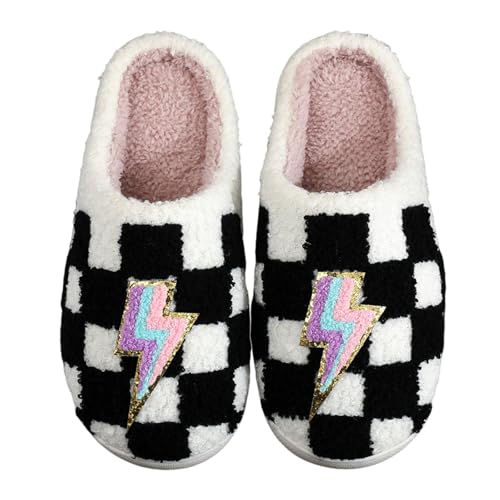 Checkered Lightning Black