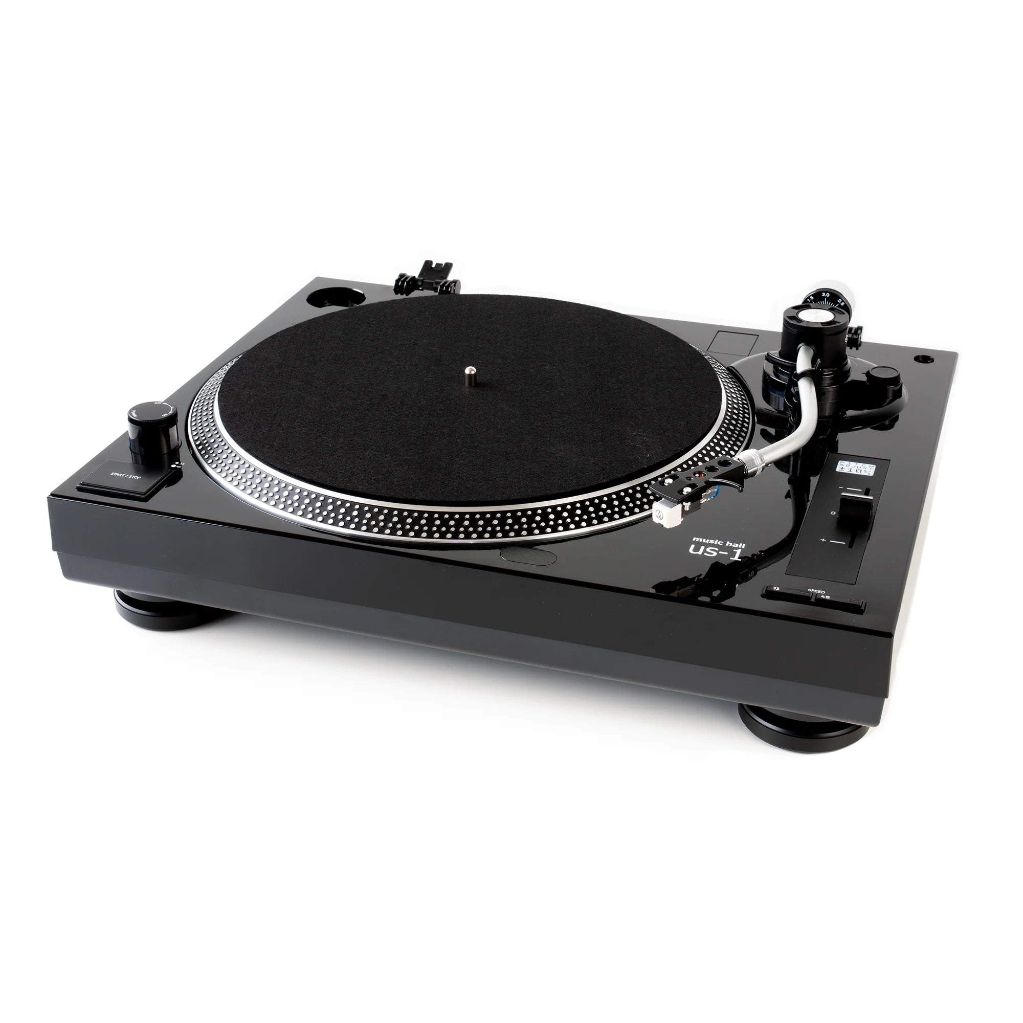 Music Hall US1 Turntable - High Fidelity Vinyl Record Player with Belt Drive & Adjustable Tonearm - Perfect for Home Audio Setup & Vintage Music Listening