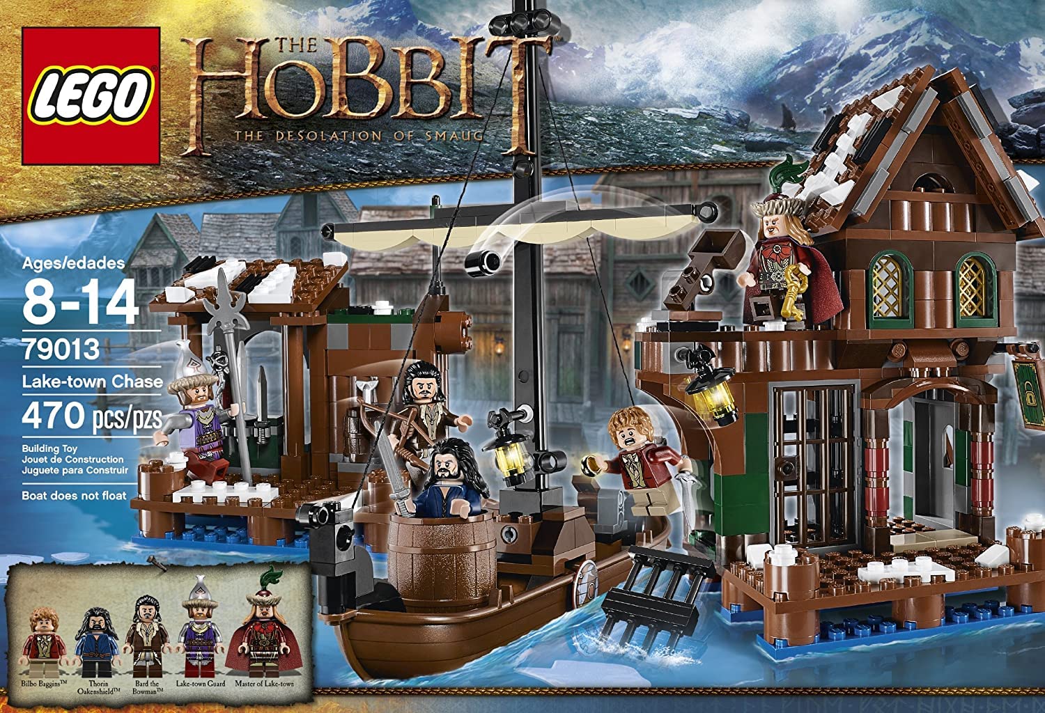 LEGO Lord of The Rings 79013 Lake-Town Chase Building Kit - 790-Piece Collector's Set with Minifigures | Perfect for LOTR Fans, Model Displays & Creative Play